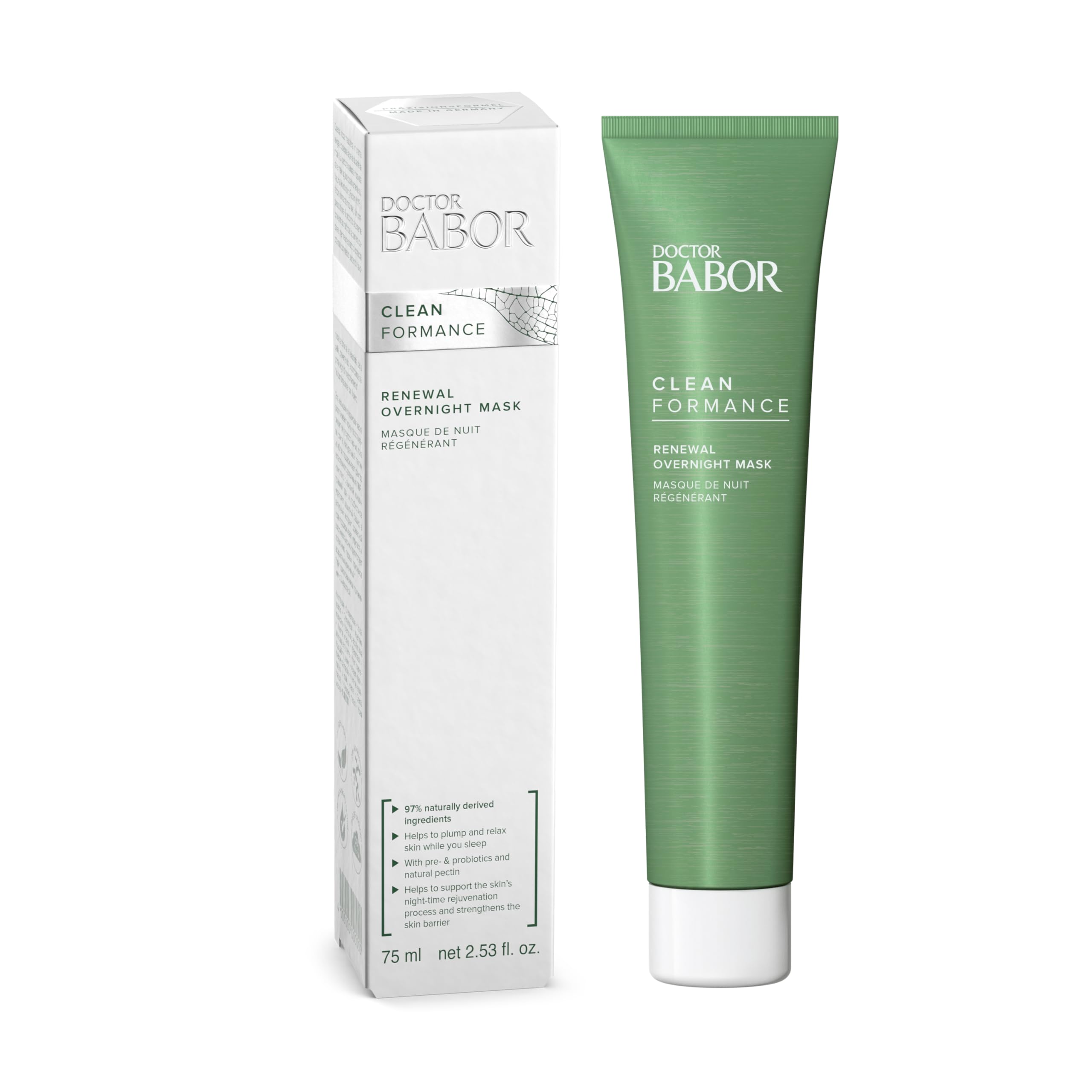 Mascarilla De Noche Babor Cleanformance Renewal Con Ácido Hialurónico - Venta Internacional.