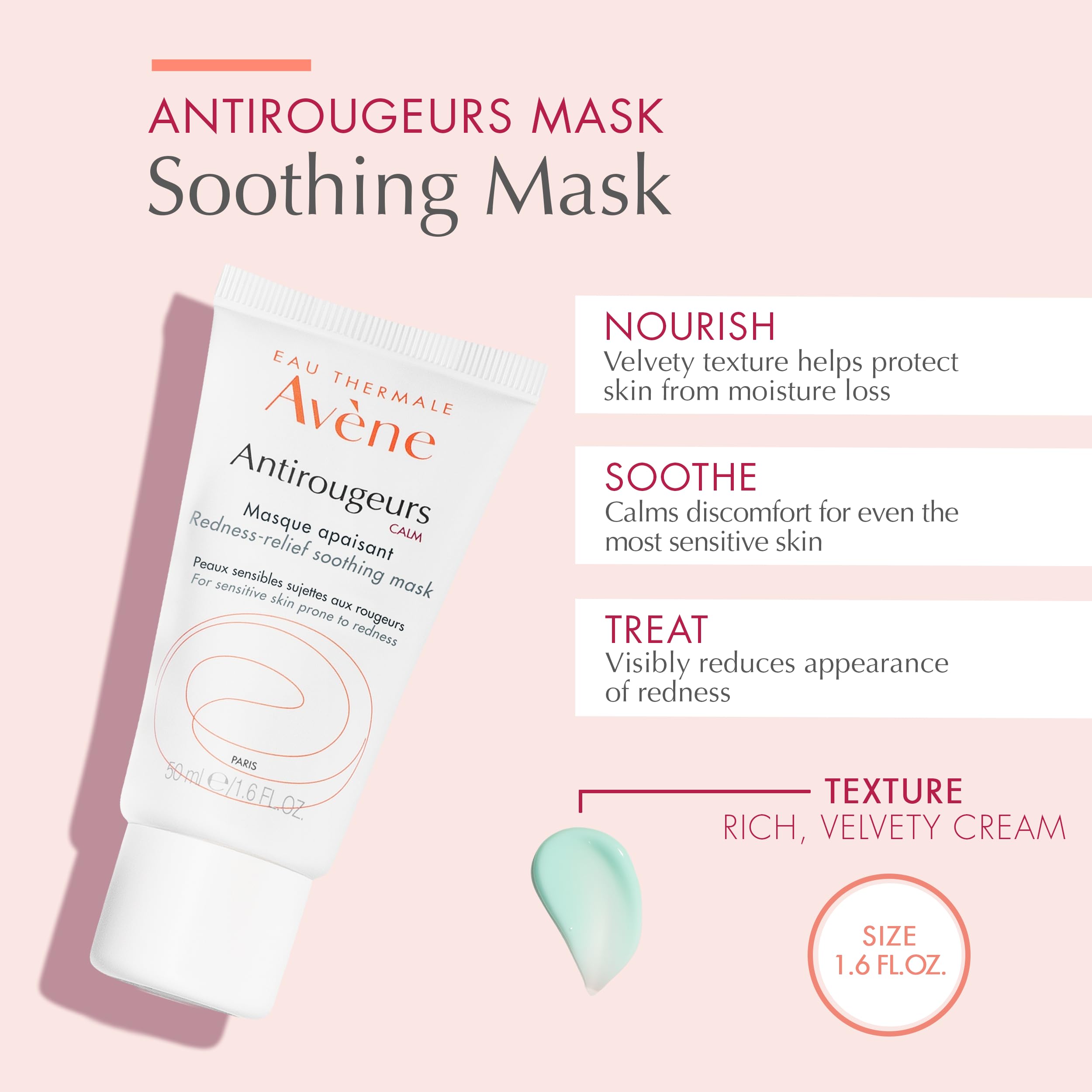 Foto 3 pulgar | Mascarilla Facial Eau Thermale Avène Antirougeurs Calm Soothing - Venta Internacional.