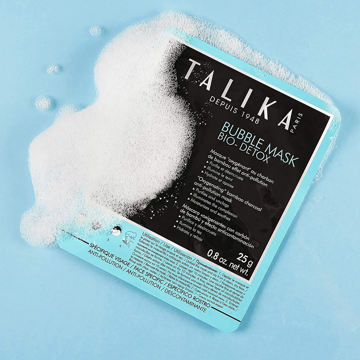 Foto 4 pulgar | Mascarilla Facial Talika Bubble Mask Bio Detox Oxigenation Antipolución - Venta Internacional.