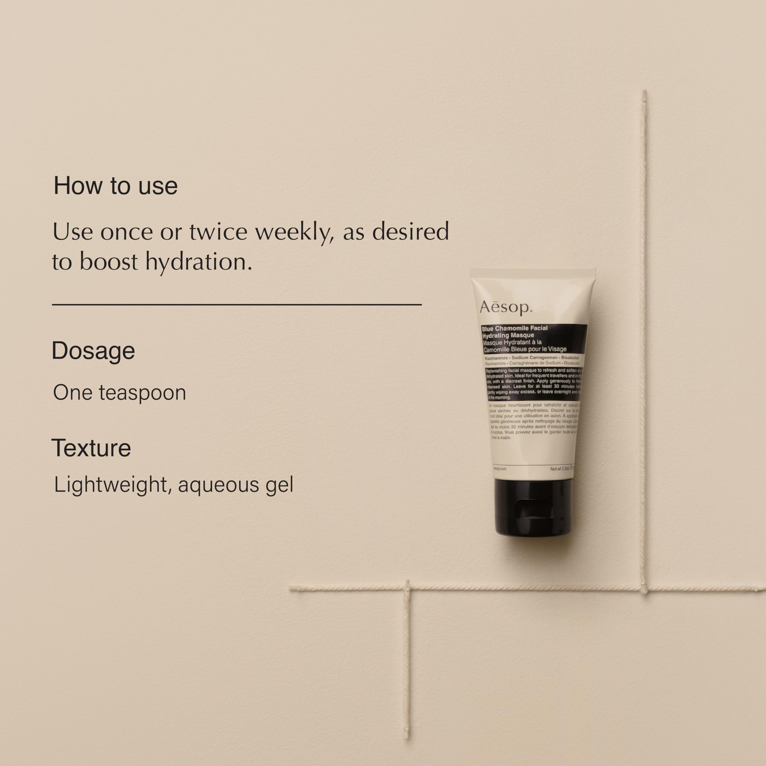 Foto 3 pulgar | Mascarilla Hidratante Facial Aesop Blue Chamomile 60 Ml - Venta Internacional.