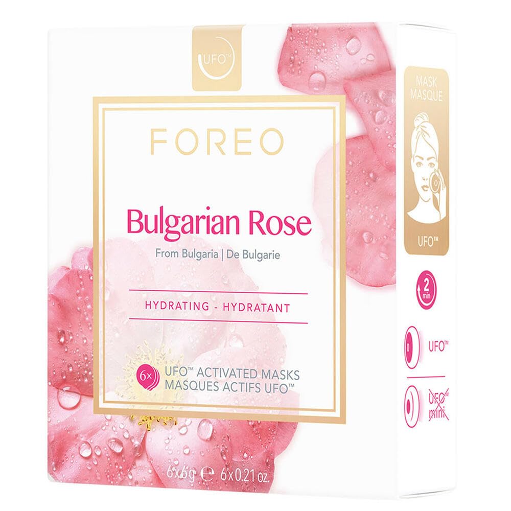 Tratamiento De Máscara Foreo Ufo Activated Antienvejecimiento Rosa Búlgara - Venta Internacional.