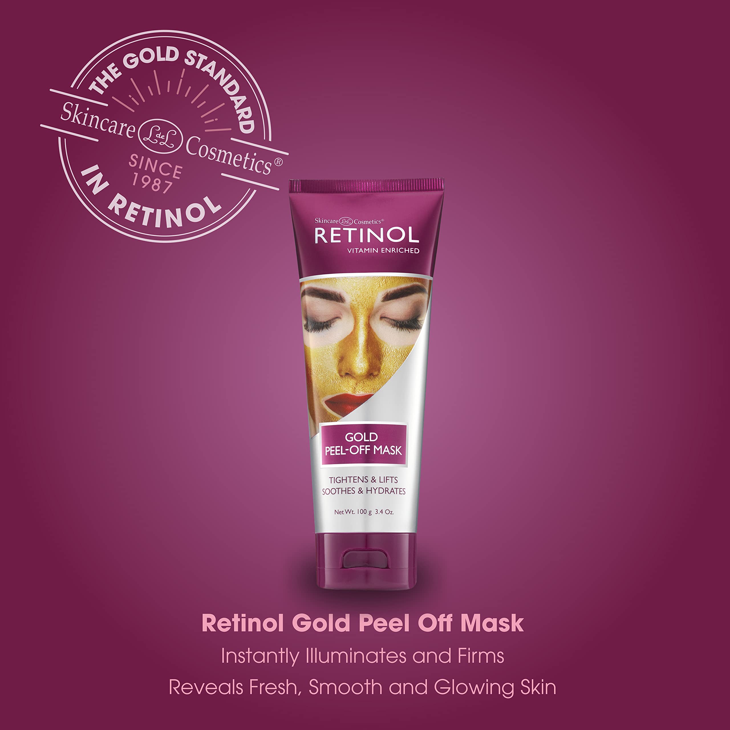 Foto 4 pulgar | La Máscara Retinol Gold Peel-off Tensa, Levanta, Hidrata La Piel - Venta Internacional.