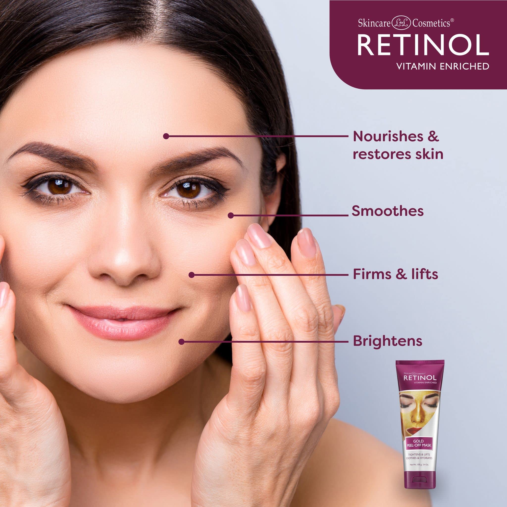 Foto 5 pulgar | La Máscara Retinol Gold Peel-off Tensa, Levanta, Hidrata La Piel - Venta Internacional.