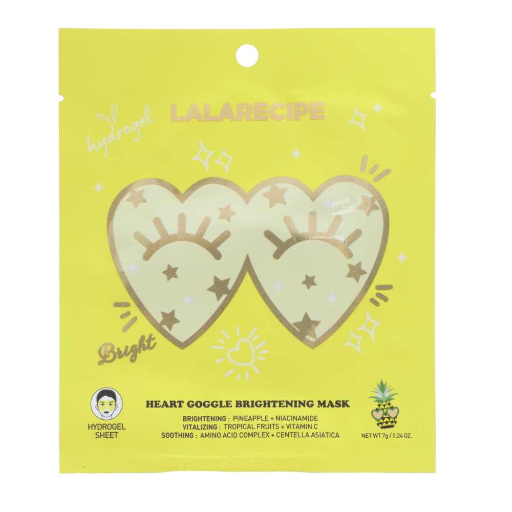 Foto 2 pulgar | Lala Recipe Mascarilla Facial Heart Goggle Brightening Pack Con 10 Piezas