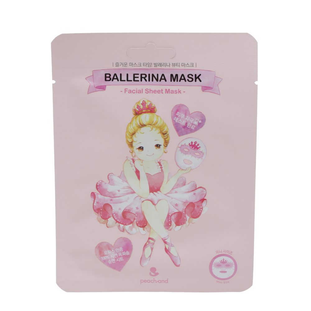 Foto 2 | Peach And Mascarilla Facial, Para Niñas, Bailarina Pack Con 10 Piezas