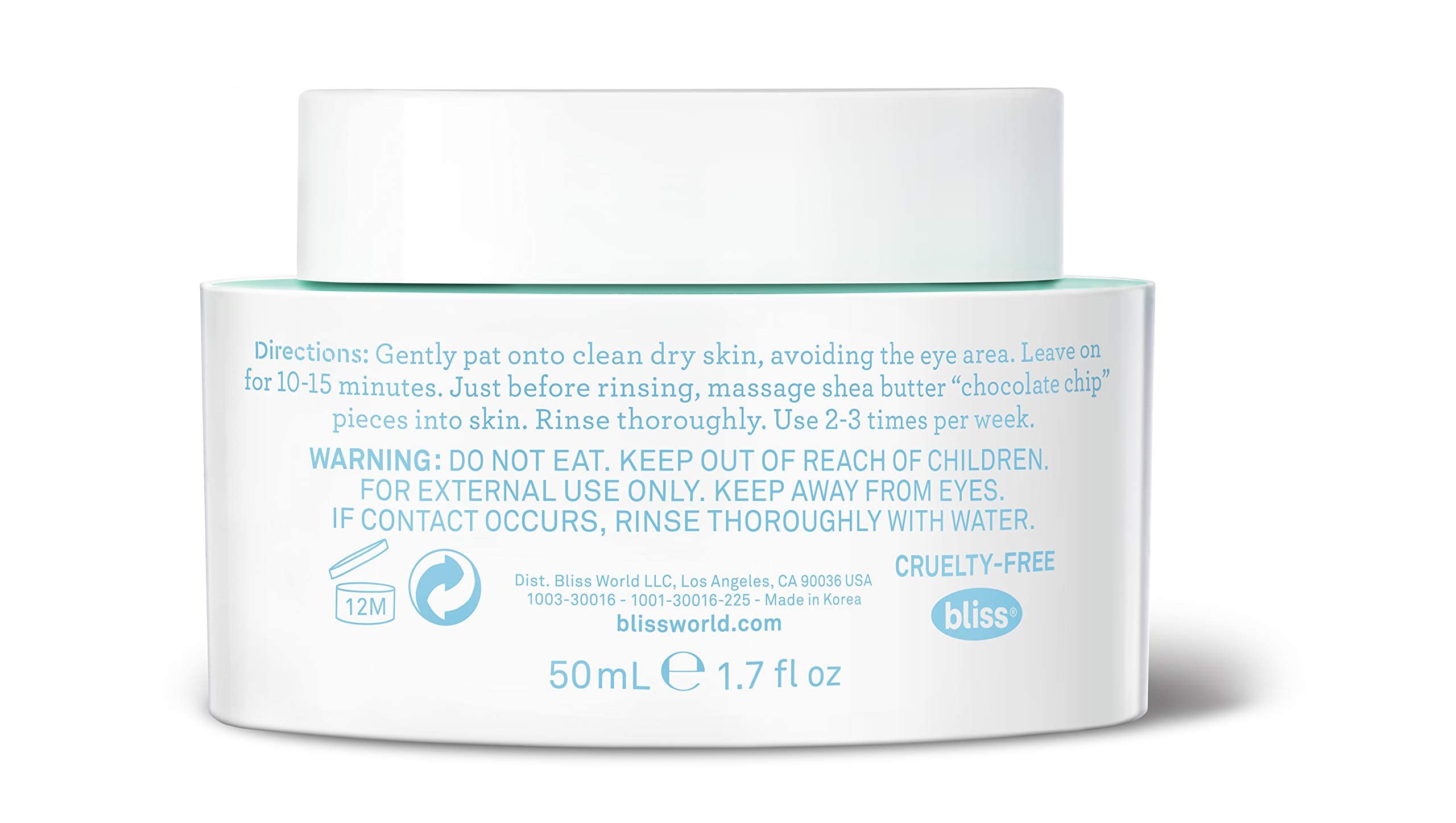 Foto 6 pulgar | Mascarilla Facial Bliss Mint Chip Mania Cooling Skin Care - Venta Internacional.