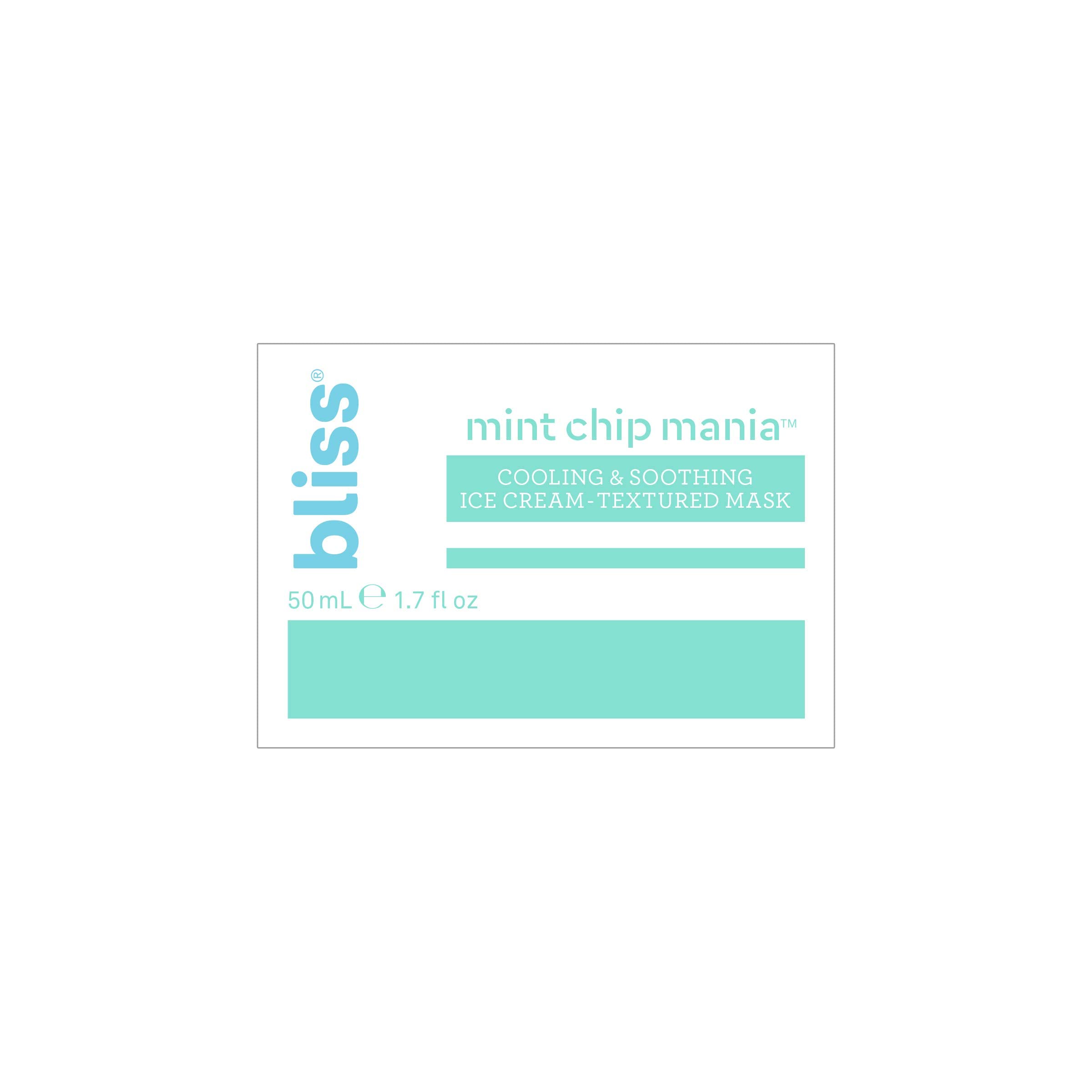 Foto 7 pulgar | Mascarilla Facial Bliss Mint Chip Mania Cooling Skin Care - Venta Internacional.