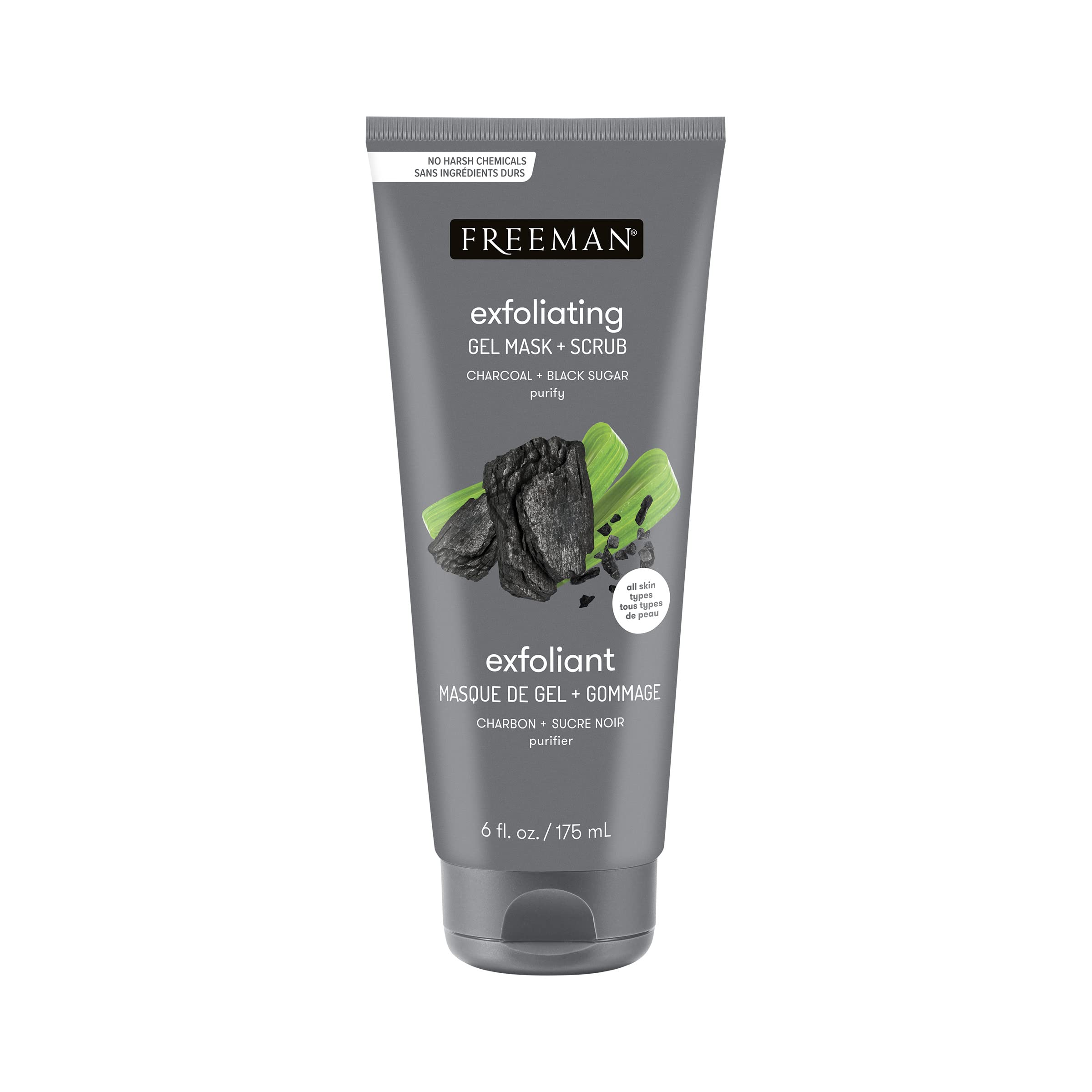 Foto 2 pulgar | Mascarilla De Gel Facial Y Exfoliante Freeman, Carbón Pulidor, 175 Ml - Venta Internacional.