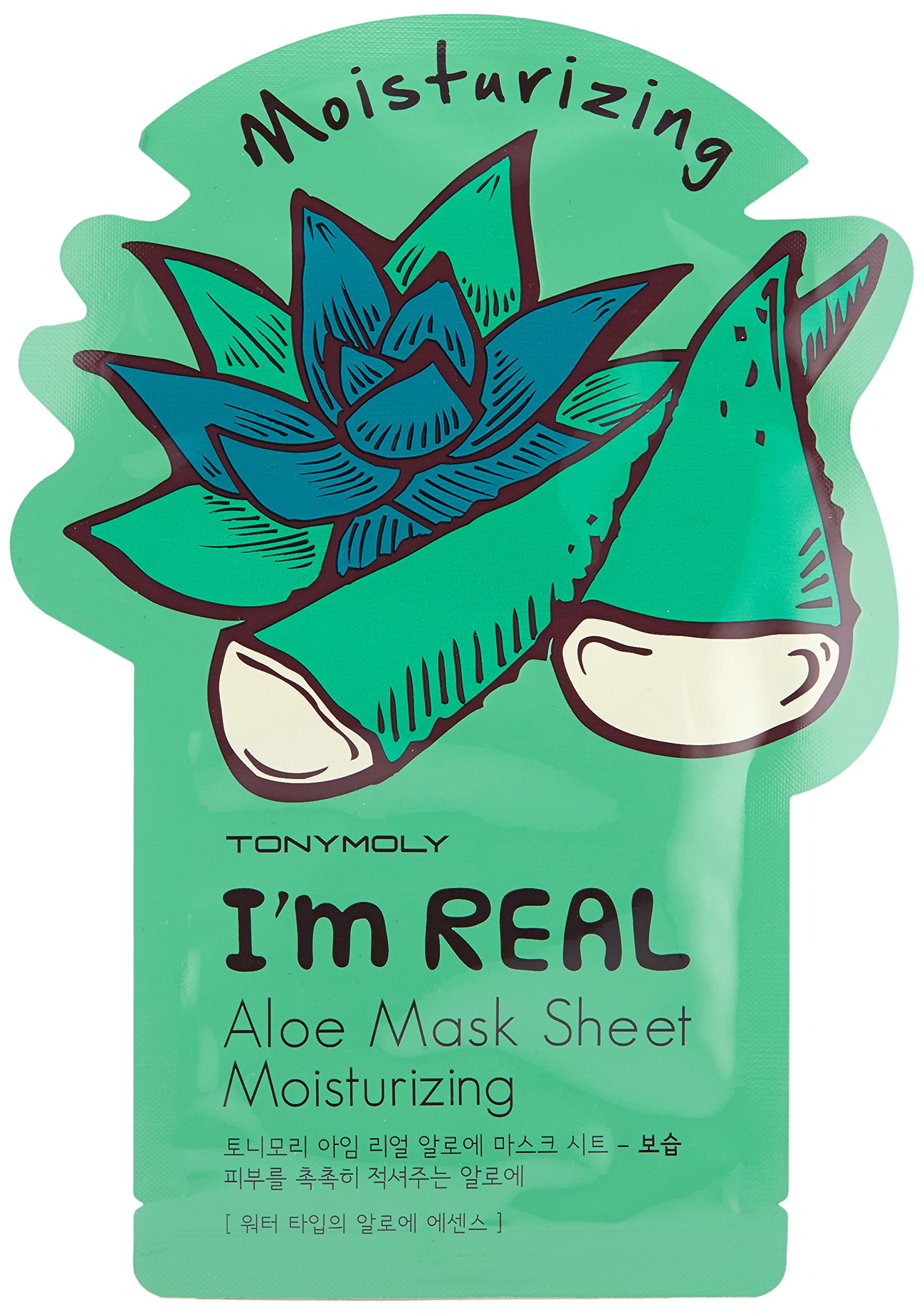 Foto 2 | Mascarilla Tonymoly Aloe Hidratante Para Piel Seca — 10 Unidades - Venta Internacional.