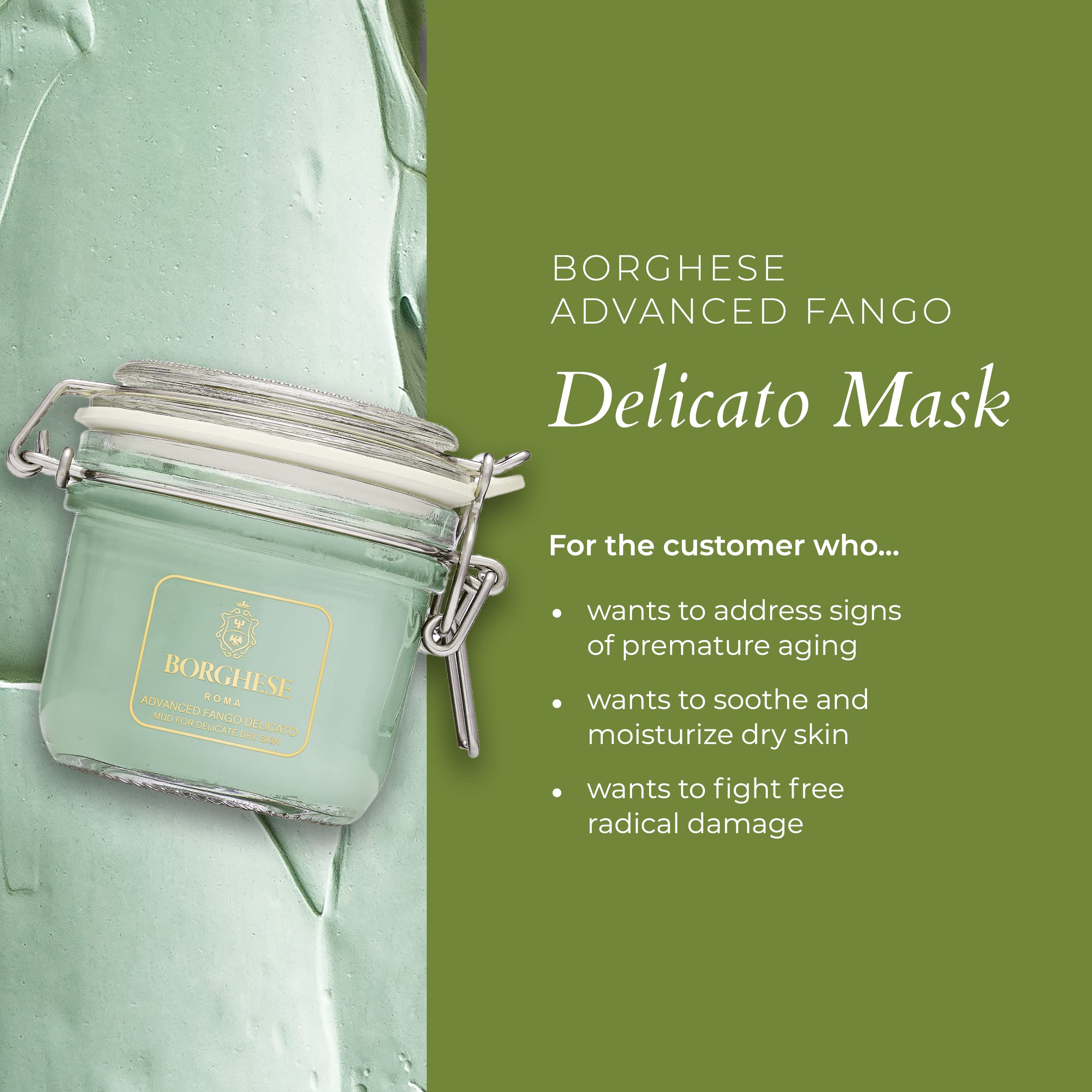 Foto 6 pulgar | Mascarilla Hidratante De Barro Borghese Advanced Fango Delicato 220 Ml - Venta Internacional.