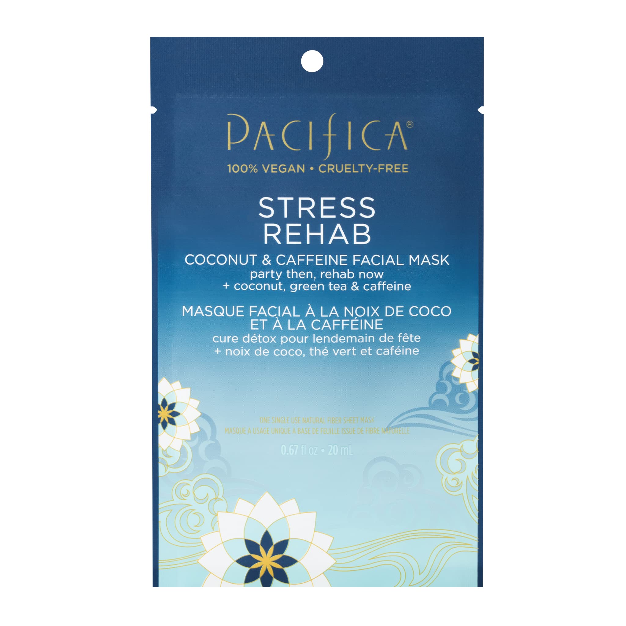 Foto 2 pulgar | Mascarilla Facial Pacifica Beauty Stress Rehab Con Cafeína De Coco - Venta Internacional.