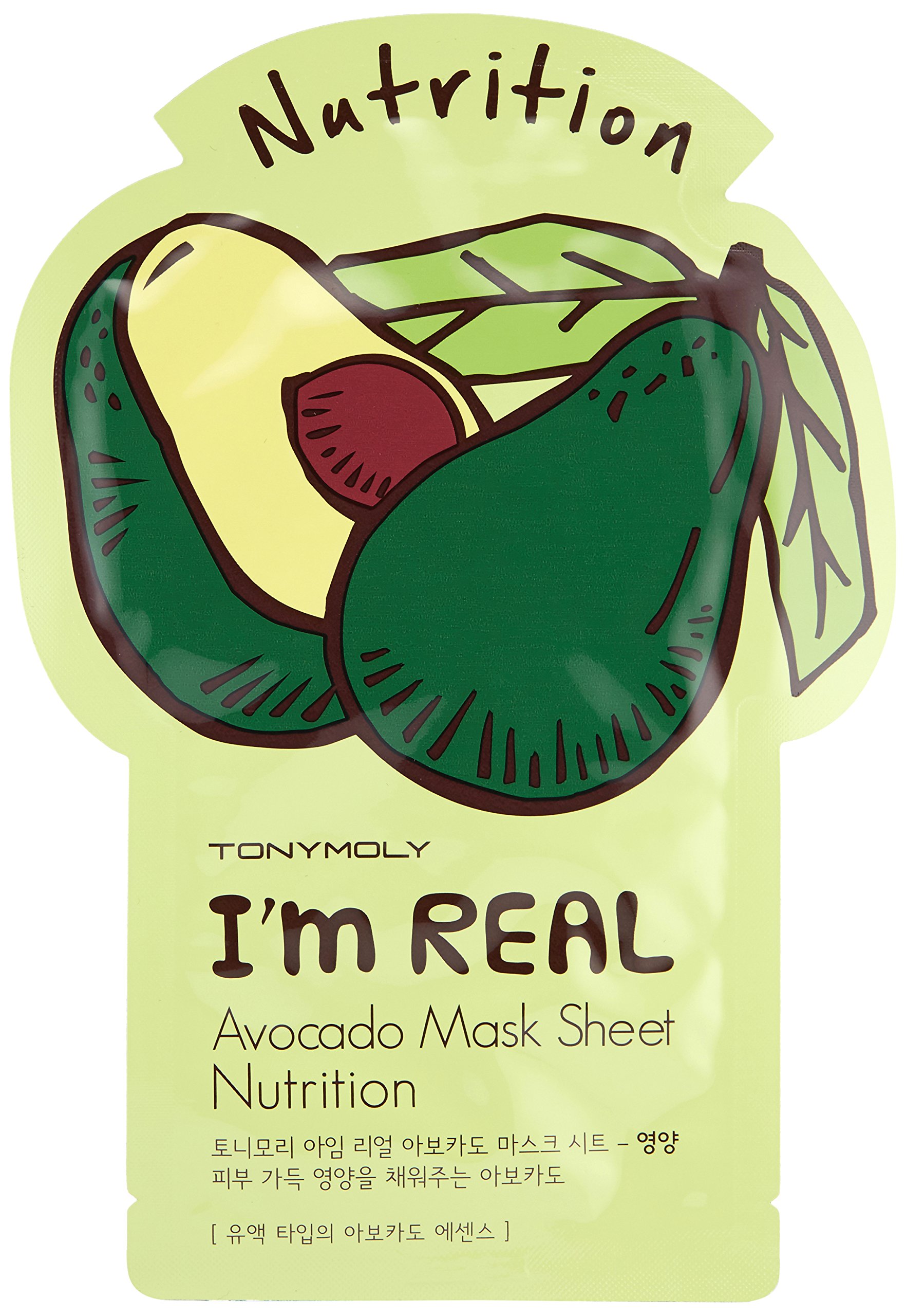 Foto 3 pulgar | Mascarilla Tonymoly I'm Real Avocado, 10 Unidades, Paquete De 1 - Venta Internacional.