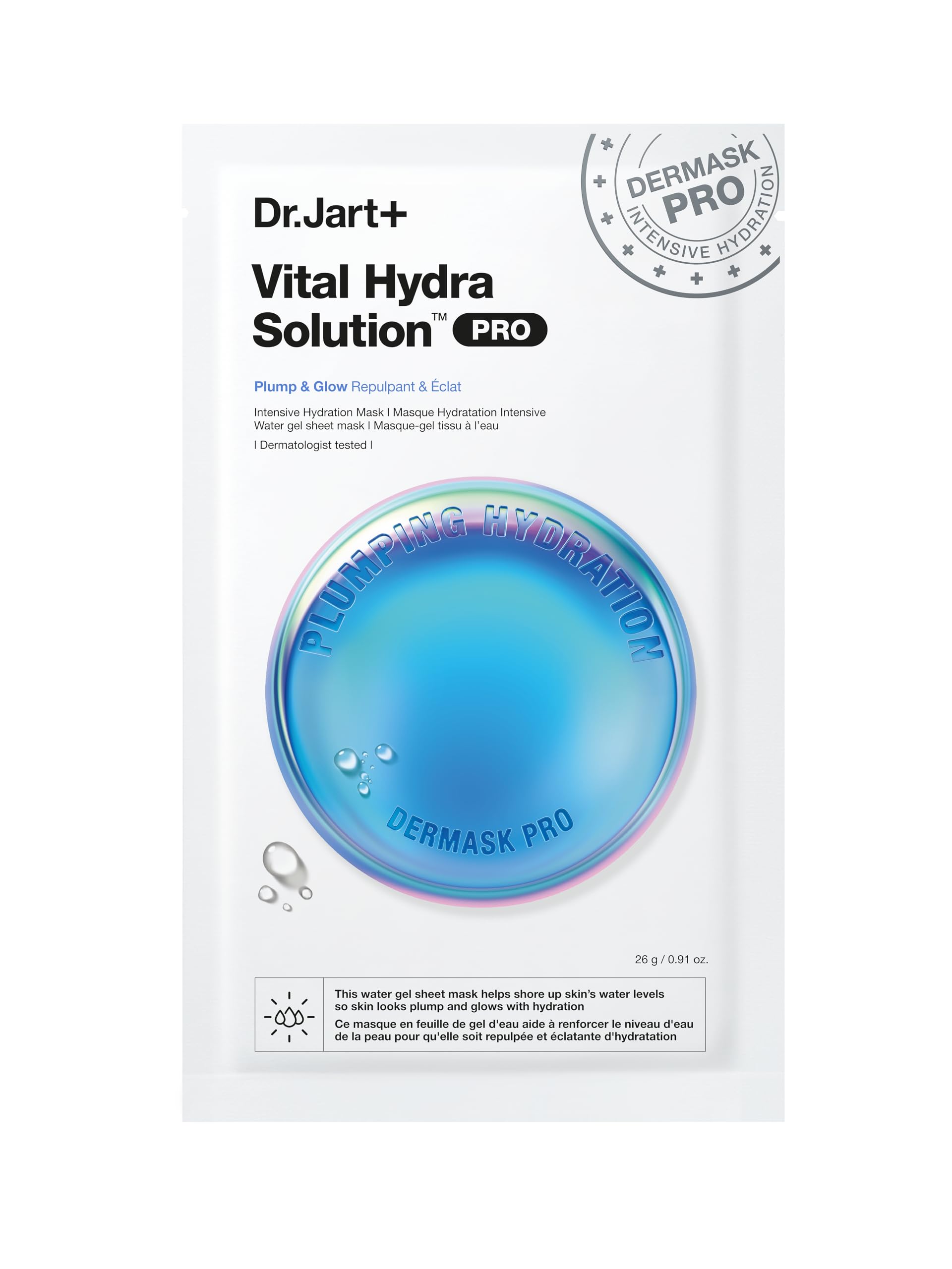 Mascarilla Facial Dr.jart+ Dermask Vital Hydra Solution Glow - Venta Internacional.