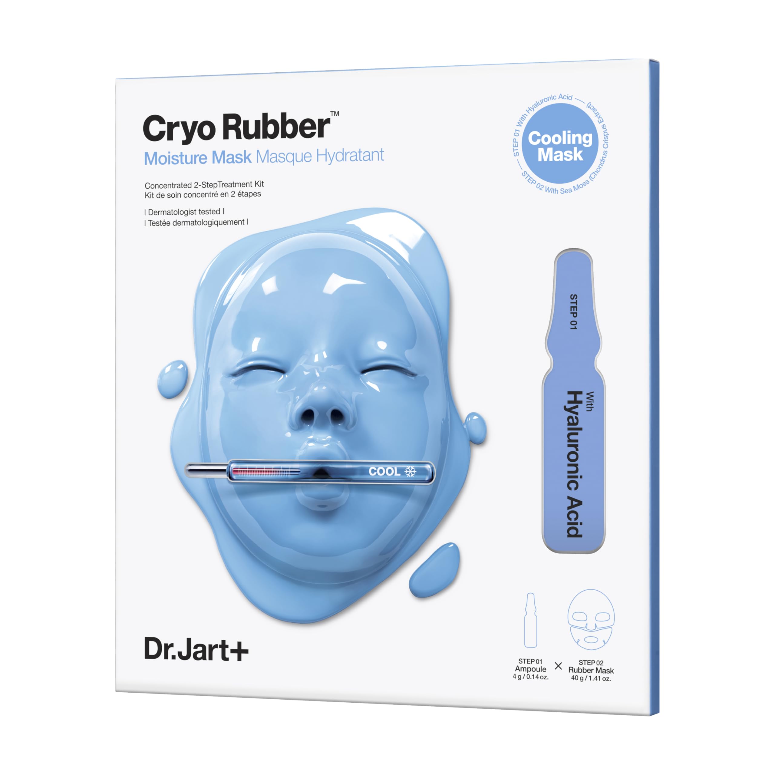 Mascarilla Facial Dr.jart+ Cryo Rubber Con Ácido Hialurónico 40 Ml - Venta Internacional.