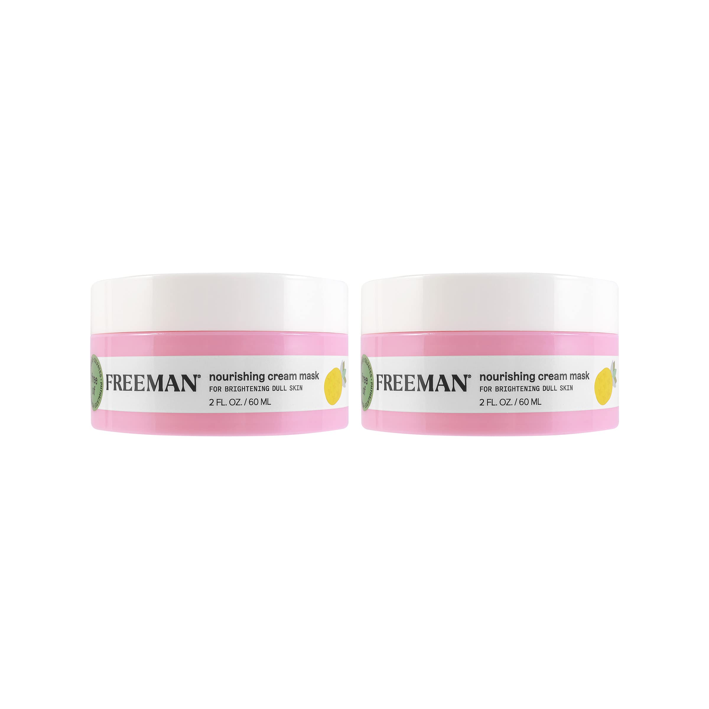 Mascarilla Facial Freeman, Nutritiva, Piña Y Ácido Hialurónico, 60 Ml, 2 Unidades - Venta Internacional.