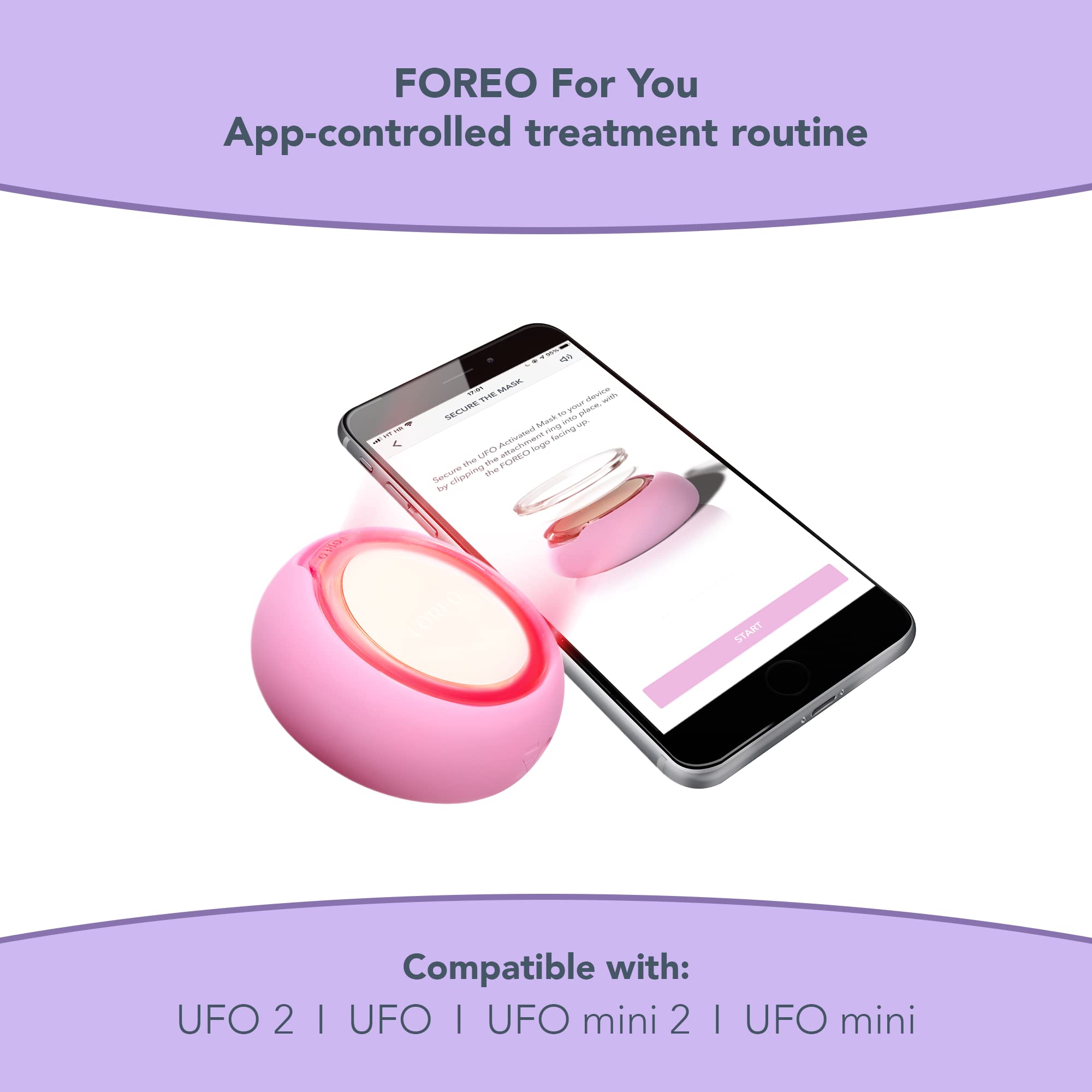 Foto 7 pulgar | Tratamiento De Máscara Foreo Ufo Activado Antienvejecimiento Acai Berry, Paquete De 6 - Venta Internacional.