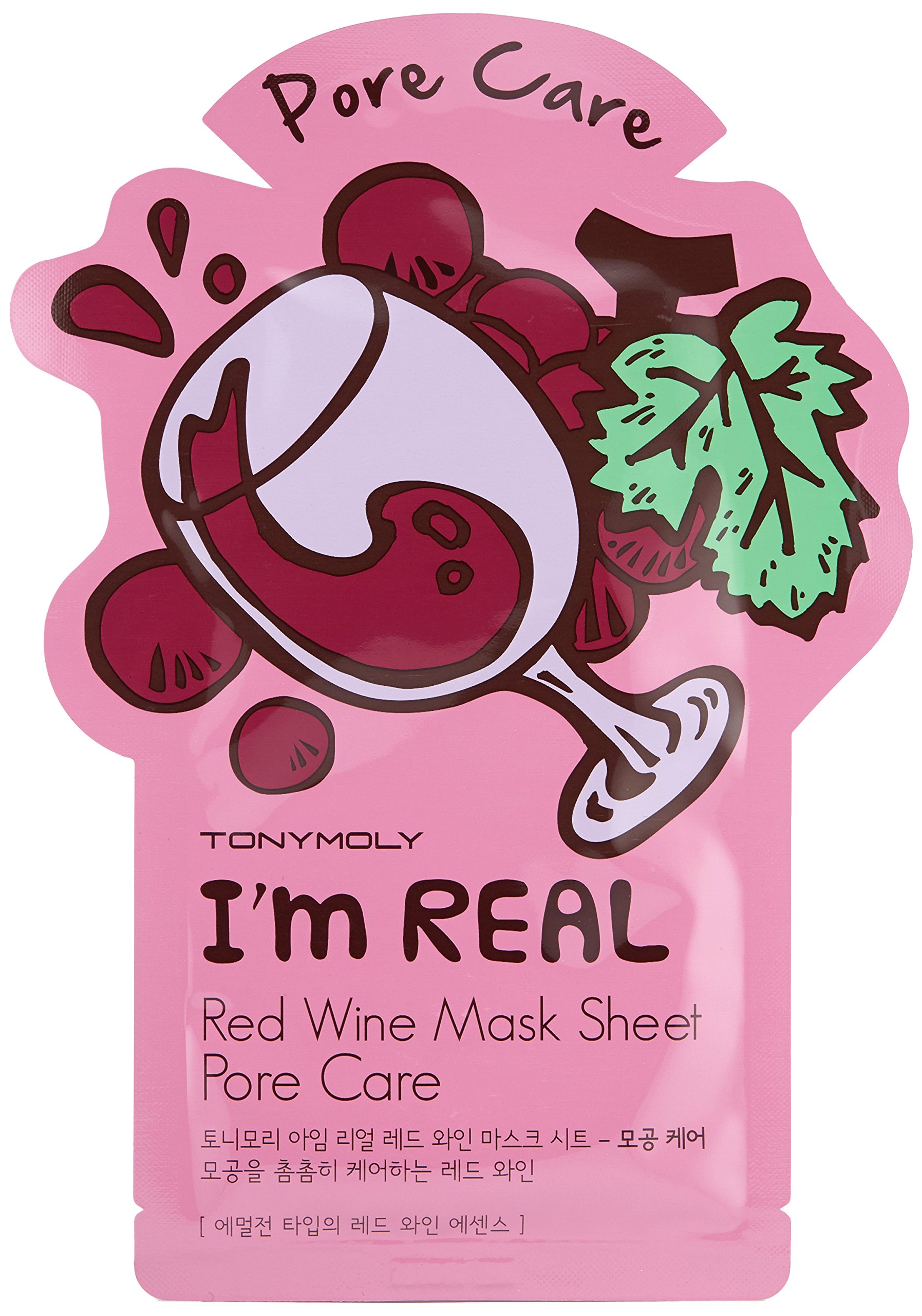 Foto 3 pulgar | Mascarilla Tonymoly I'm Real Red Wine, 10 Unidades - Venta Internacional.
