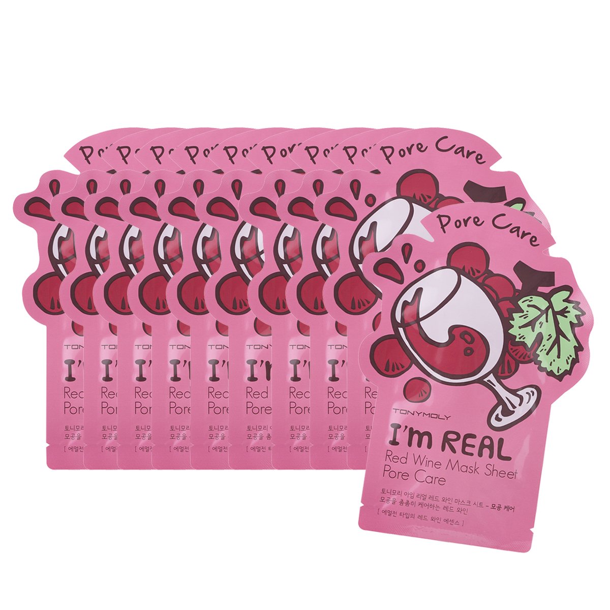 Foto 5 pulgar | Mascarilla Tonymoly I'm Real Red Wine, 10 Unidades - Venta Internacional.