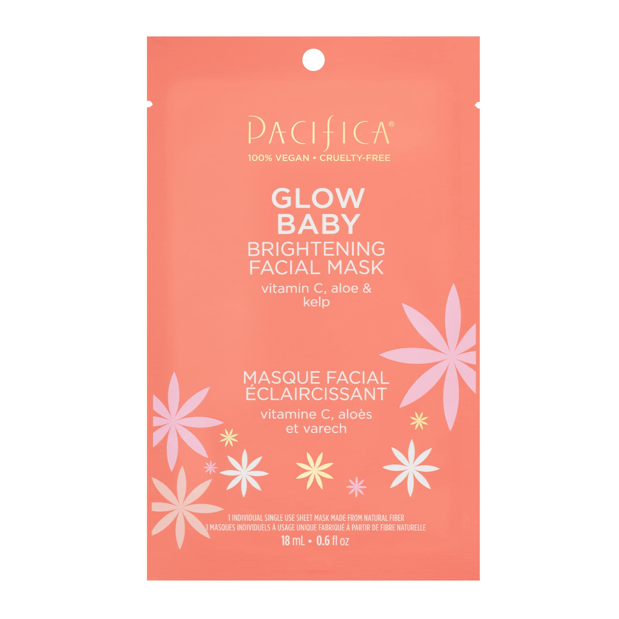 Foto 2 pulgar | Mascarilla Facial Pacifica Beauty Glow Baby Brighening Vitamina C - Venta Internacional.