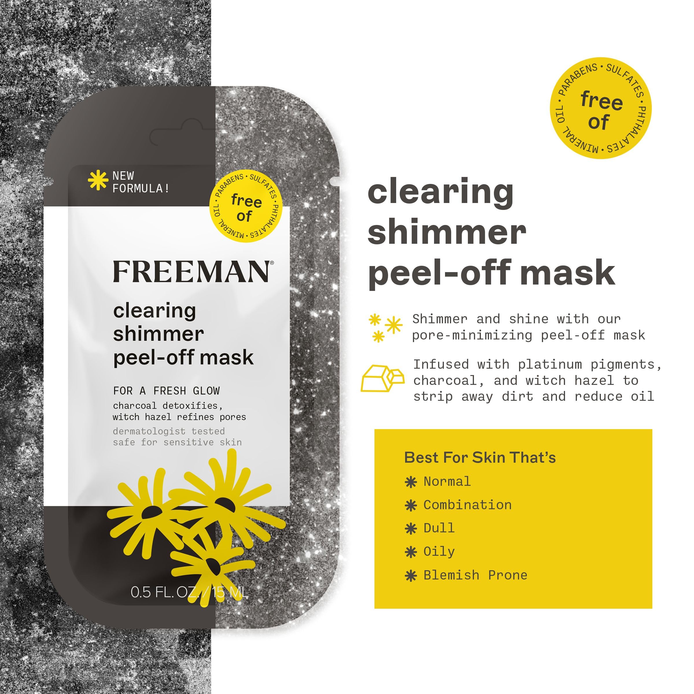 Foto 4 | Set De Mascarillas Faciales Freeman Pore Clearing Brillening 15 Ml X12 - Venta Internacional.