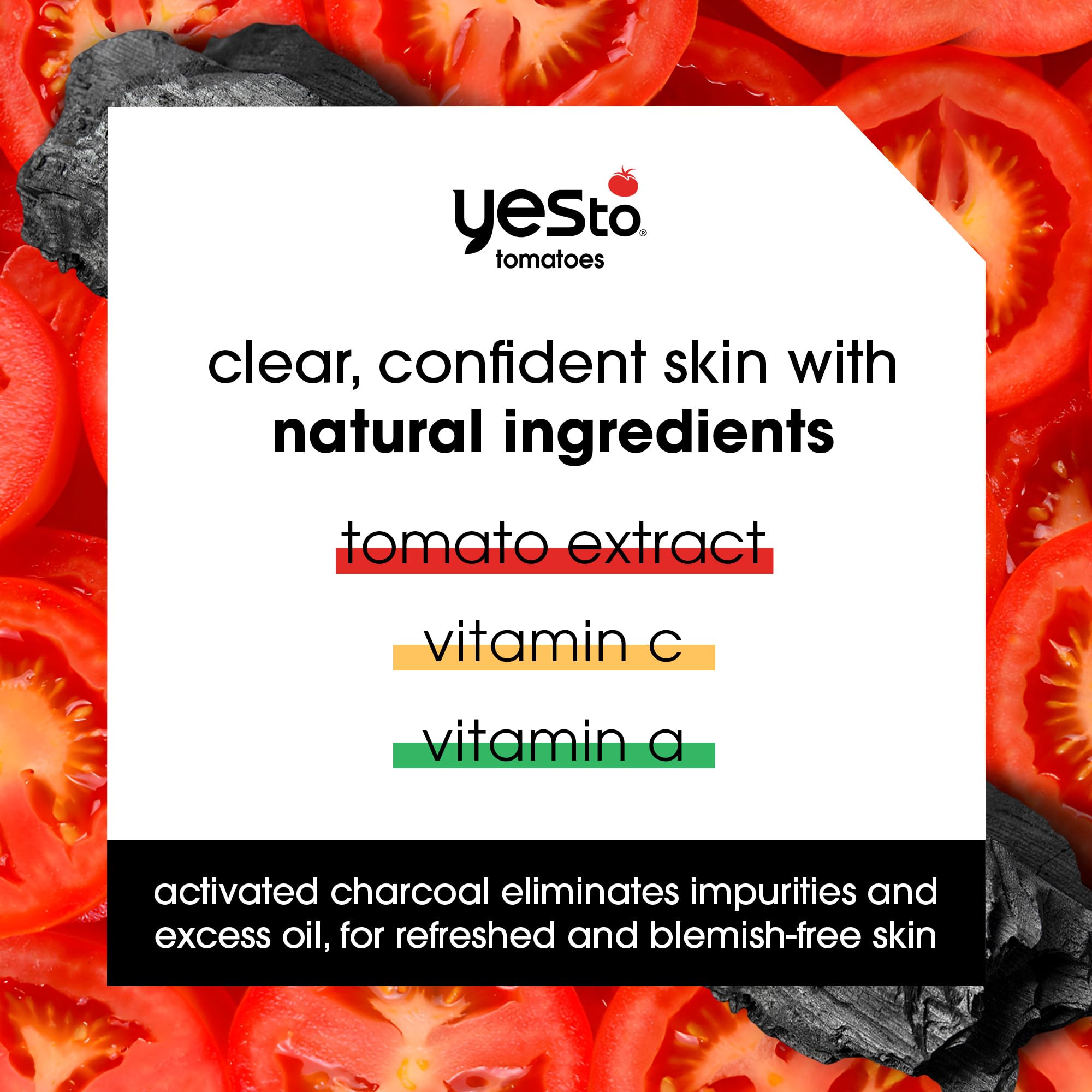 Foto 3 pulgar | Mascarilla De Barro Yes To Tomatoes Clear Skin, Carbón Desintoxicante, 60 Ml - Venta Internacional.