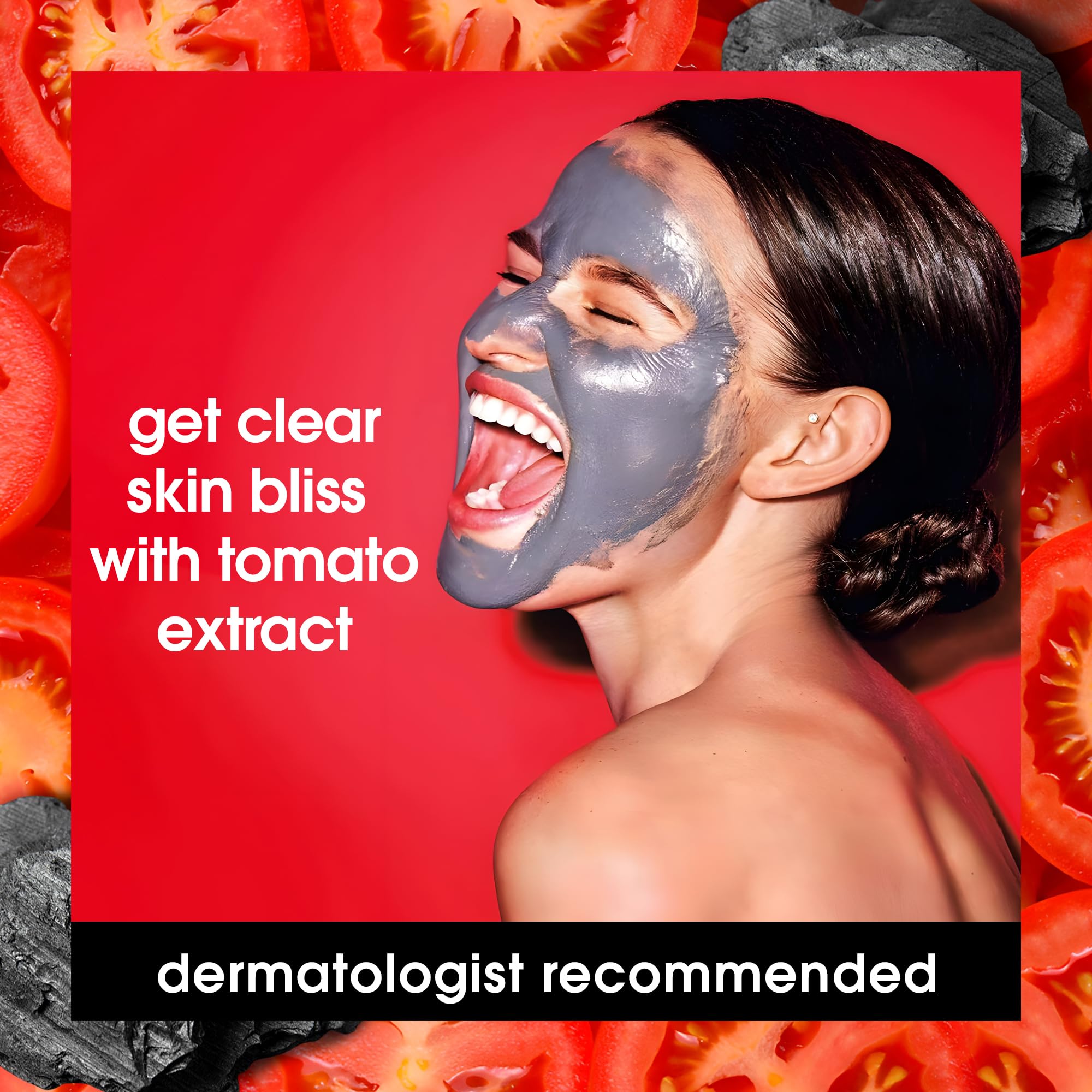 Foto 6 | Mascarilla De Barro Yes To Tomatoes Clear Skin, Carbón Desintoxicante, 60 Ml - Venta Internacional.