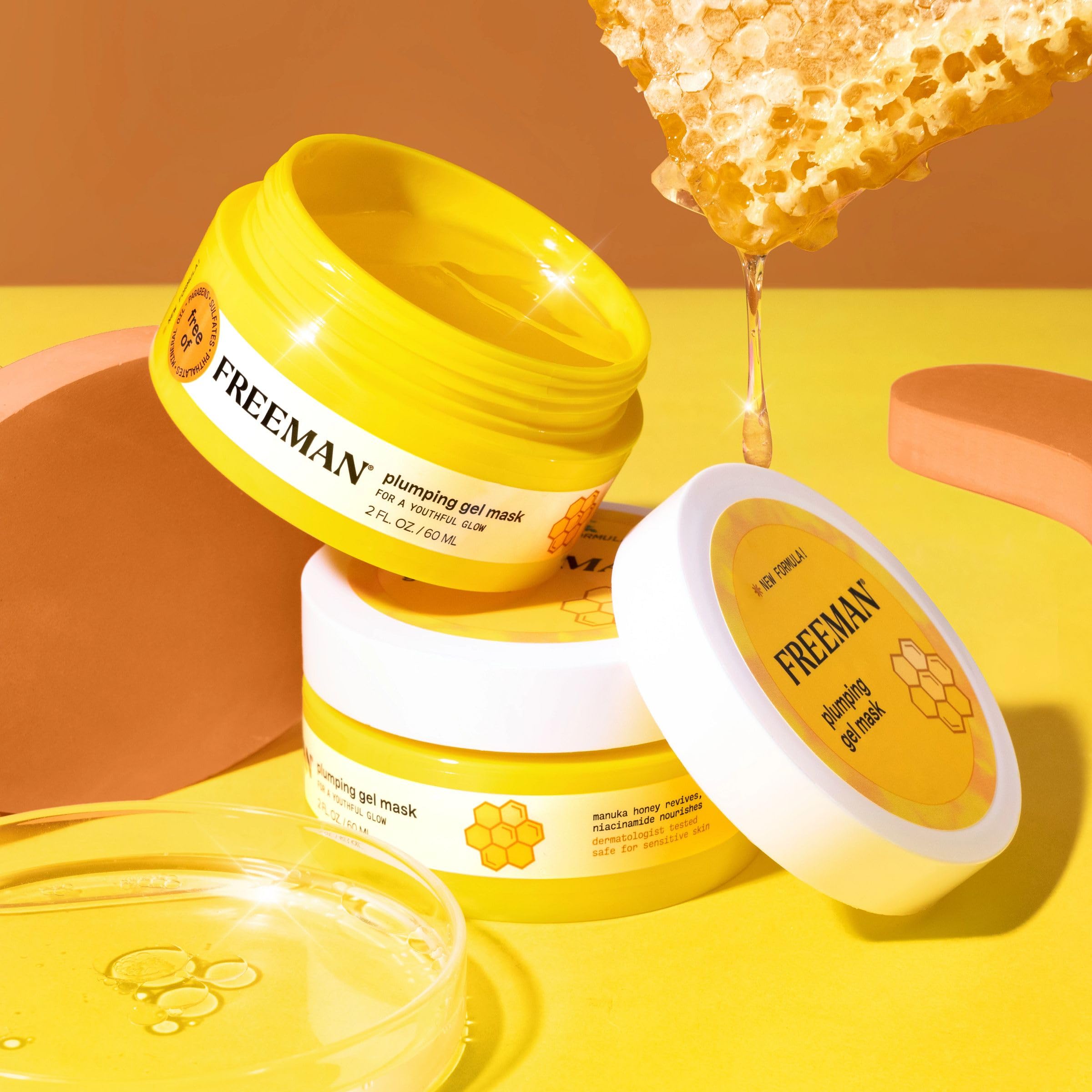 Foto 7 pulgar | Mascarilla Facial Freeman Plumping Manuka Honey Gel 60 Ml (2 Unidades) - Venta Internacional.