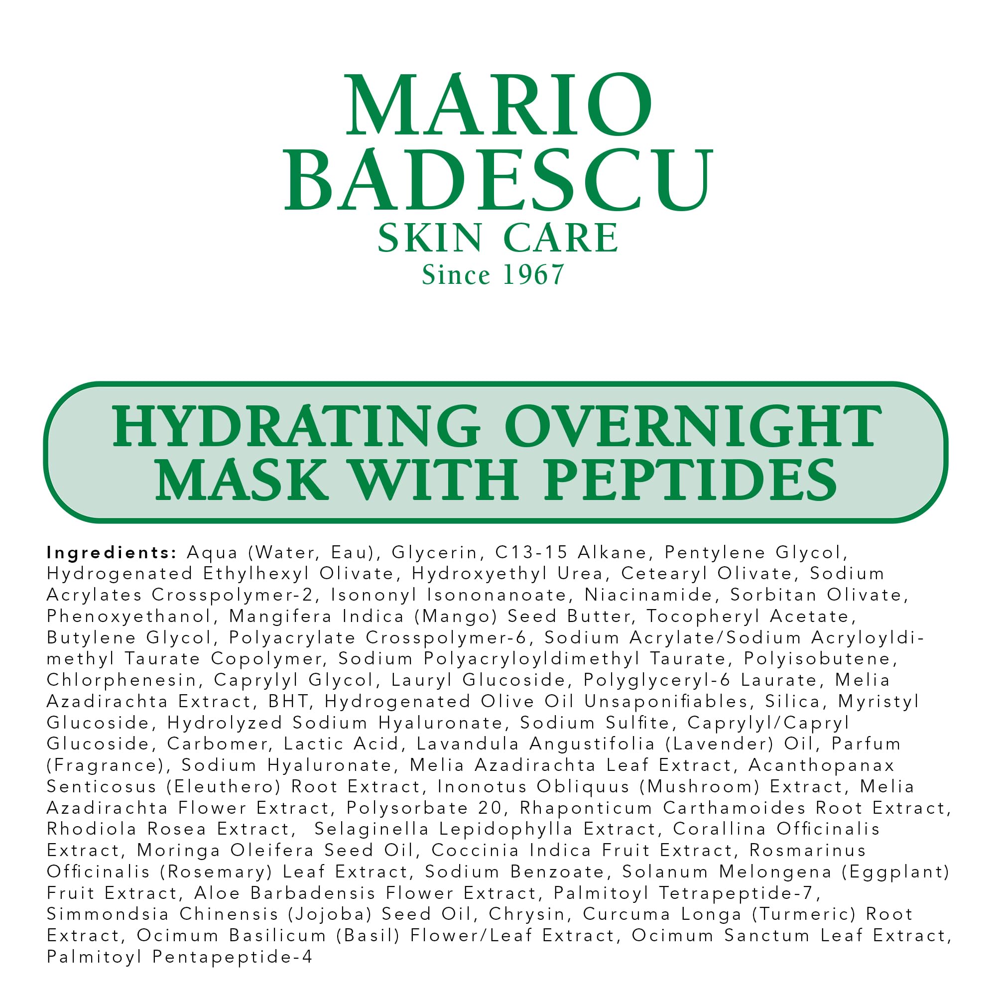 Foto 8 pulgar | Mascarilla Hidratante De Noche Mario Badescu Con Péptidos 60 Ml - Venta Internacional.