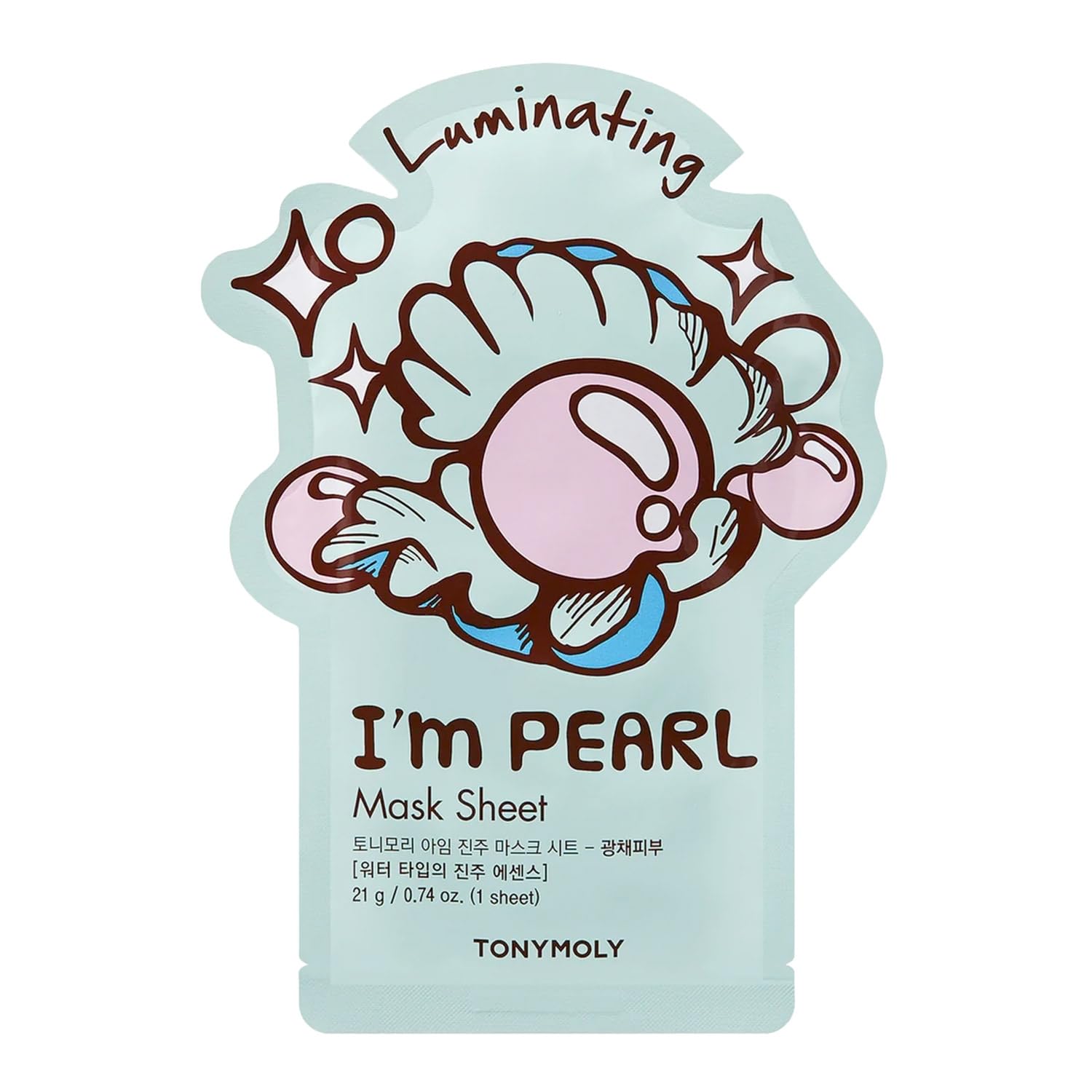 Lámina Para Mascarillas Tonymoly I'm Real Pearl Luminating, 1 Unidad - Venta Internacional.