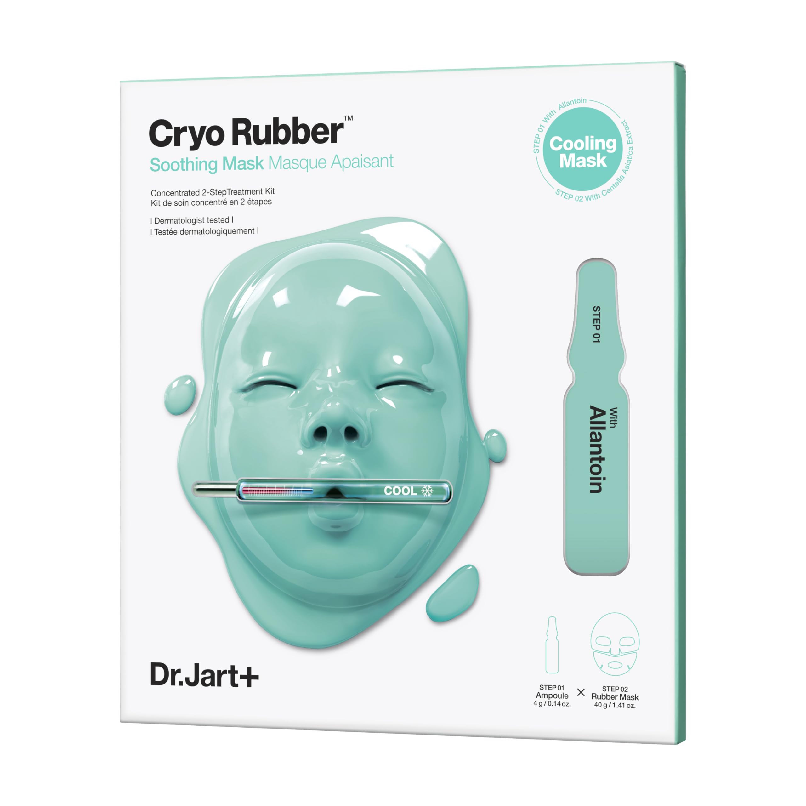 Mascarilla Facial Dr.jart+ Cryo Rubber, Calmante, 40 Ml, Para El Cuidado De La Piel Coreana - Venta Internacional.