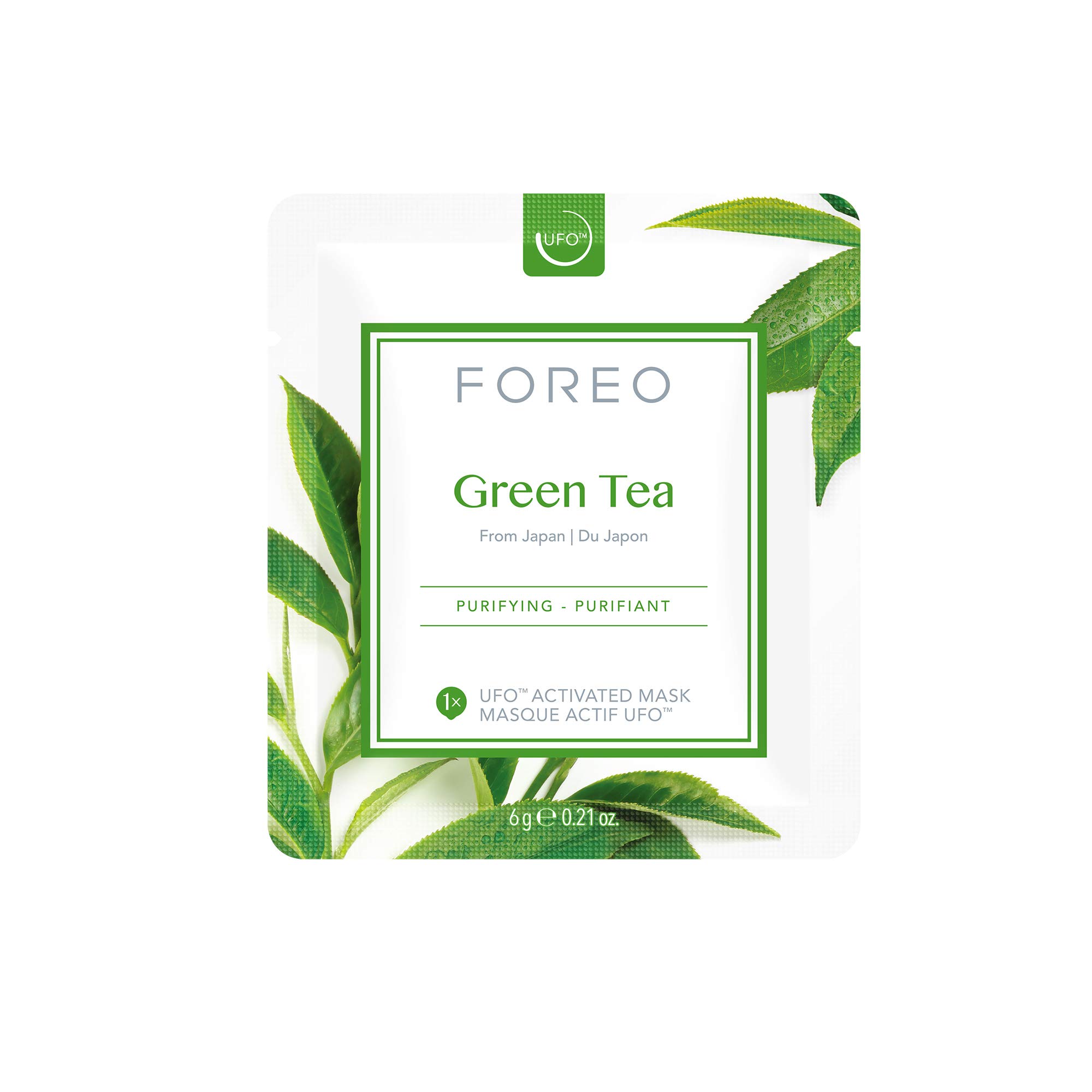 Máscara Facial Foreo Green Tea Ufo Activated, Paquete De 6 Unidades, Para Piel Con Imperfecciones - Venta Internacional