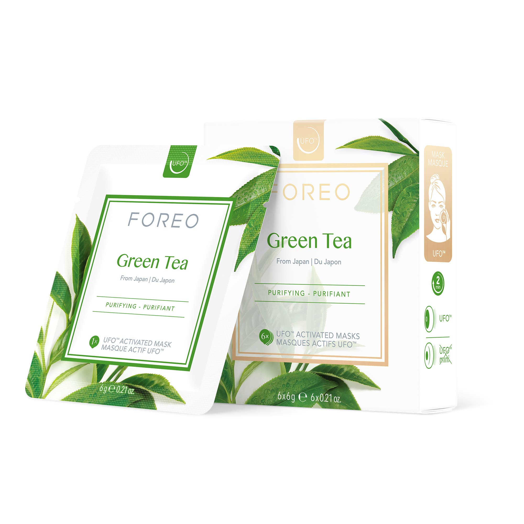 Foto 4 pulgar | Máscara Facial Foreo Green Tea Ufo Activated, Paquete De 6 Unidades, Para Piel Con Imperfecciones - Venta Internacional