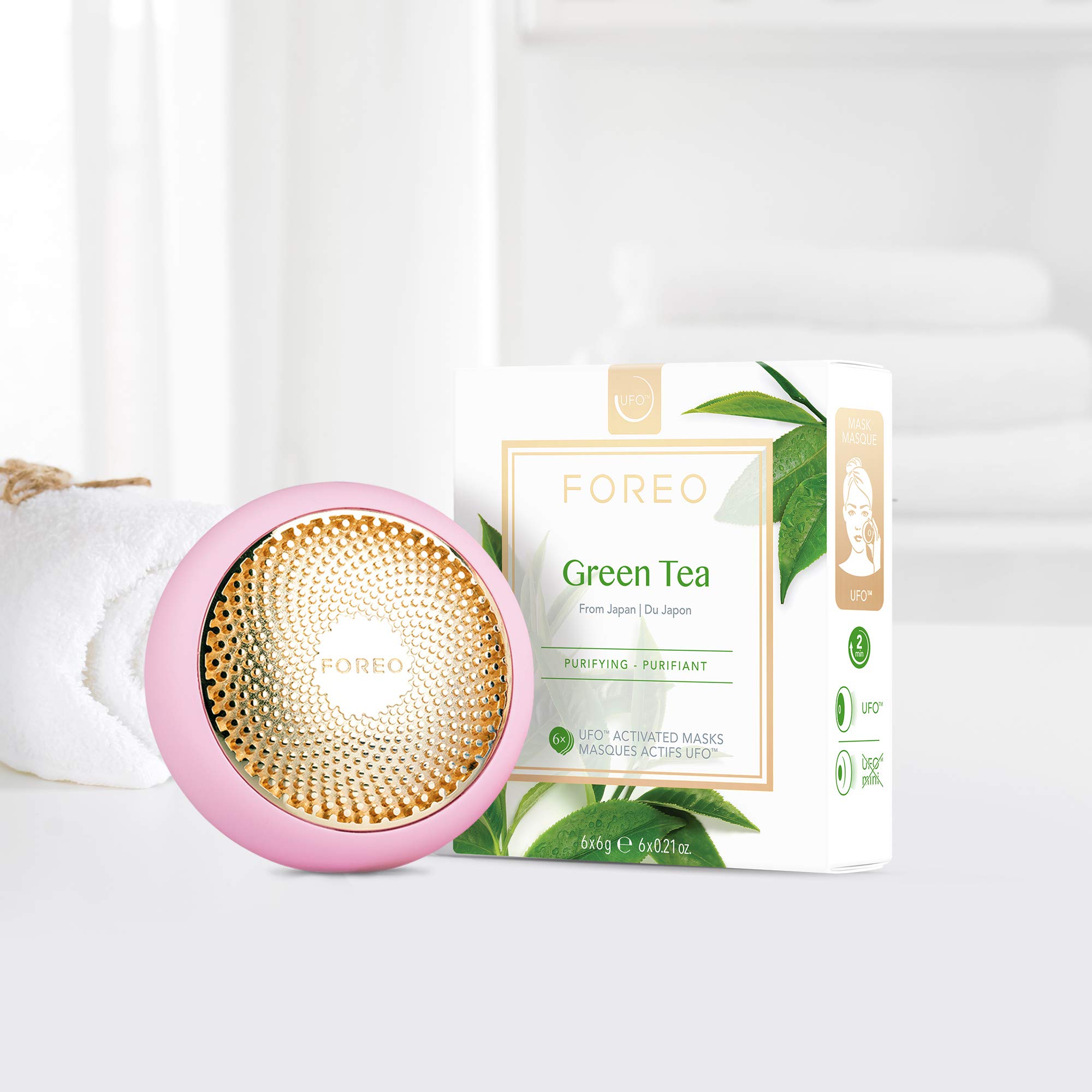Foto 6 | Máscara Facial Foreo Green Tea Ufo Activated, Paquete De 6 Unidades, Para Piel Con Imperfecciones - Venta Internacional