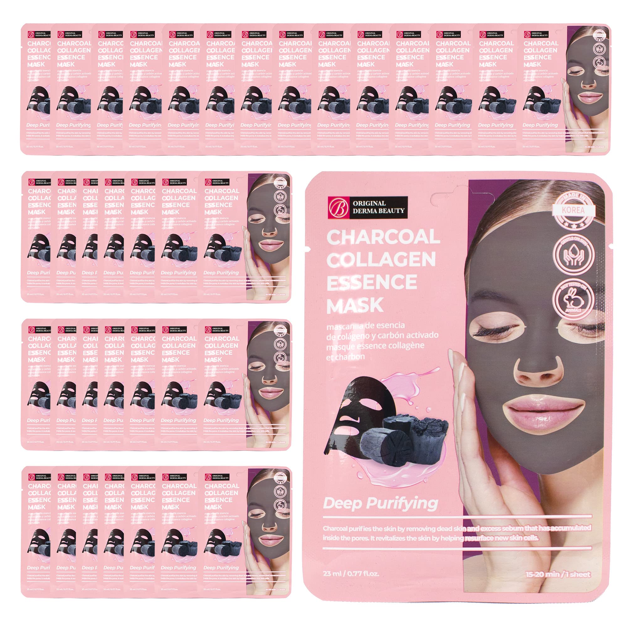 Mascarillas Faciales Innerest Original Derma Beauty Collagen, Paquete De 36 - Venta Internacional.