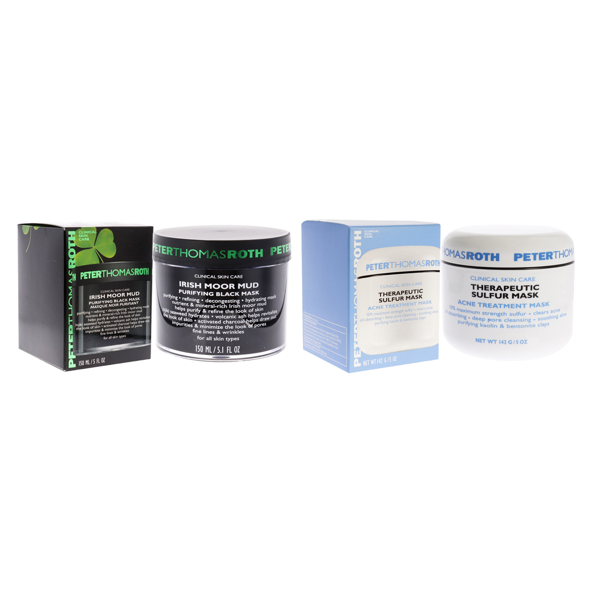 Foto 4 pulgar | Kit De Mascarillas Peter Thomas Roth Irish Moor Mud Con Azufre, 2 Unidades - Venta Internacional.