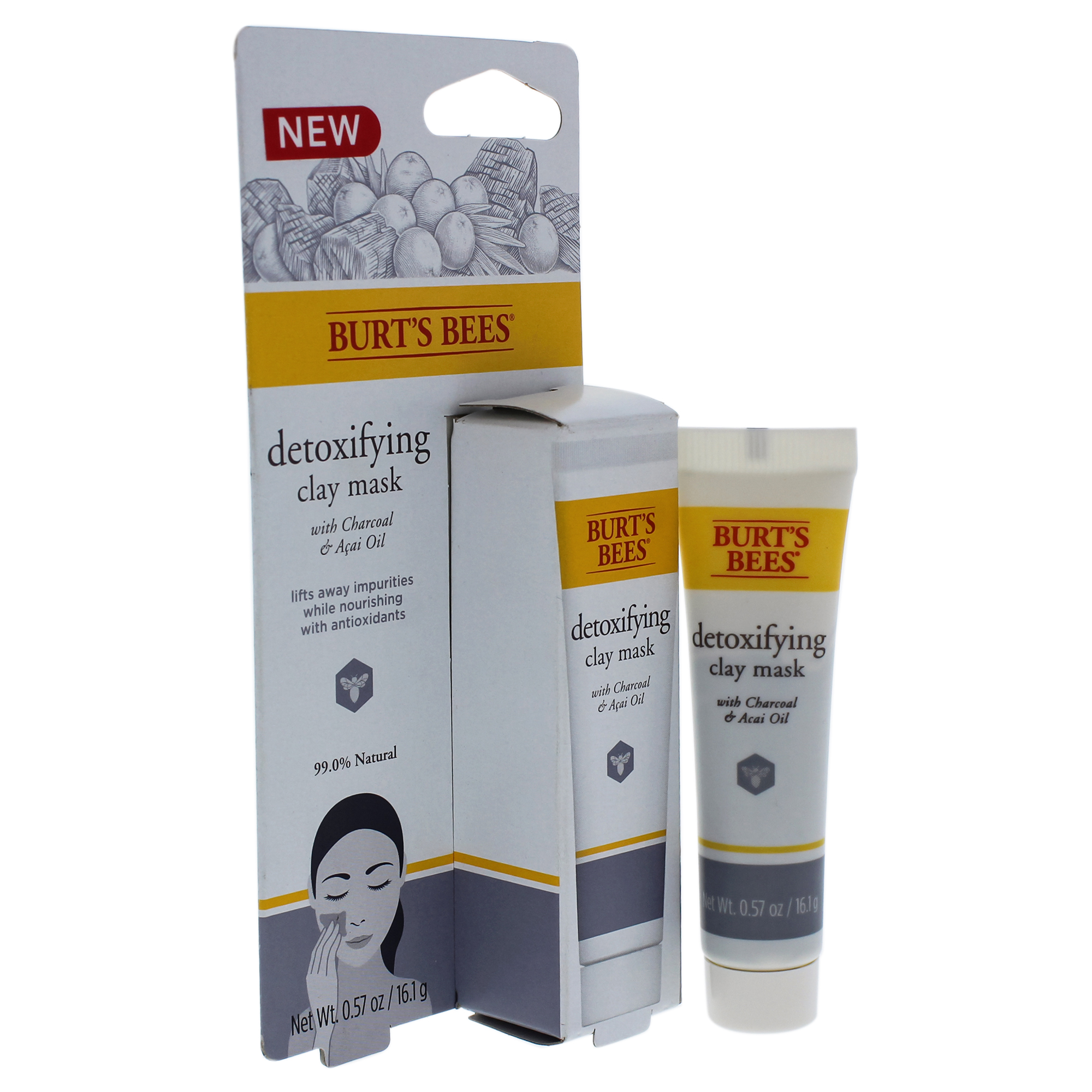 Foto 2 | Máscara De Arcilla Desintoxicante Burts Bees Para Unisex, 16,9 Ml - Venta Internacional.