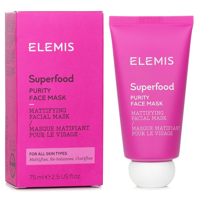 Mascarilla Elemis Superfood Purity Con Arcilla Morada Brasileña - Venta Internacional.