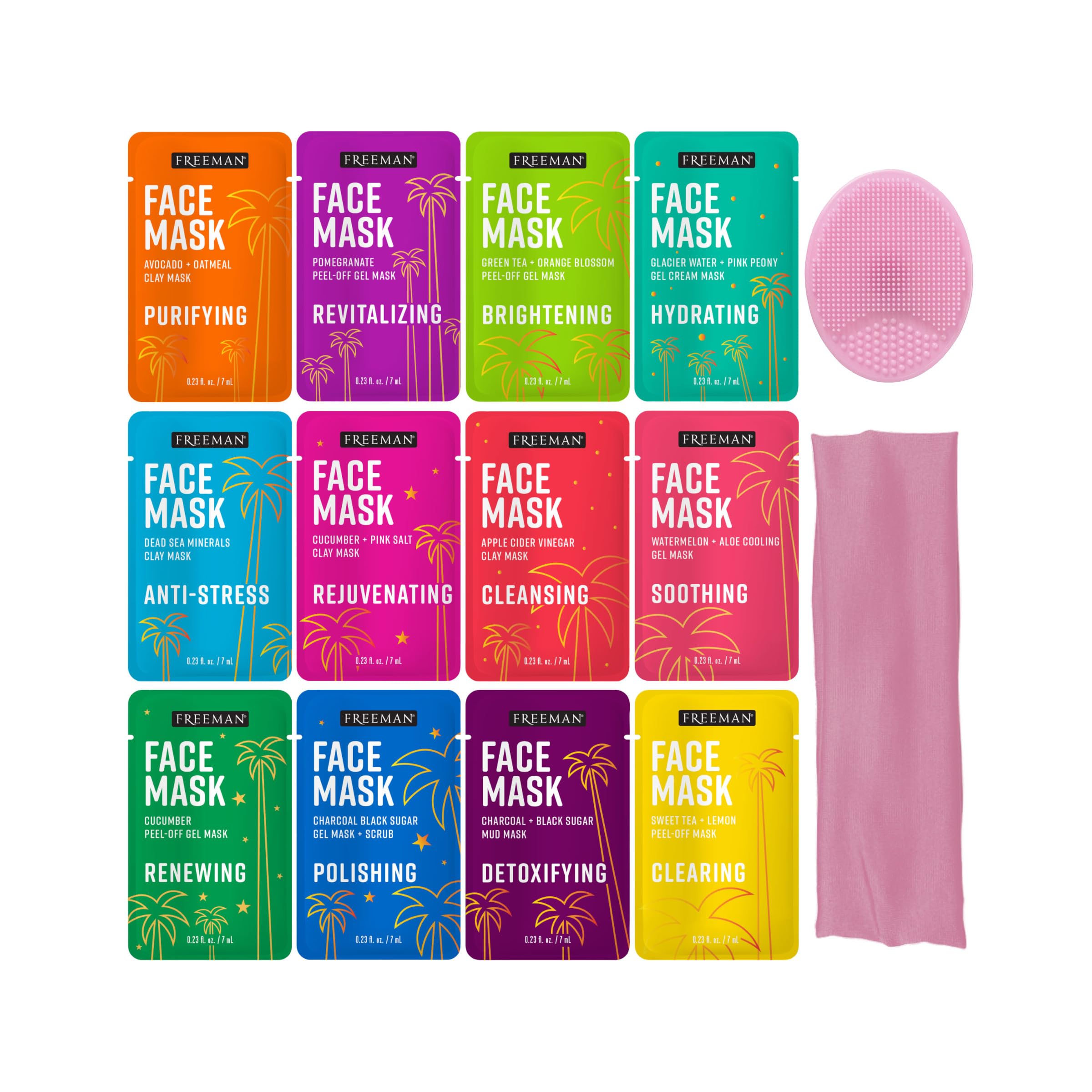 Foto 2 | Set De Mascarillas Faciales Freeman Love To Mask, 14 Unidades, Más Un Bonus - Venta Internacional.