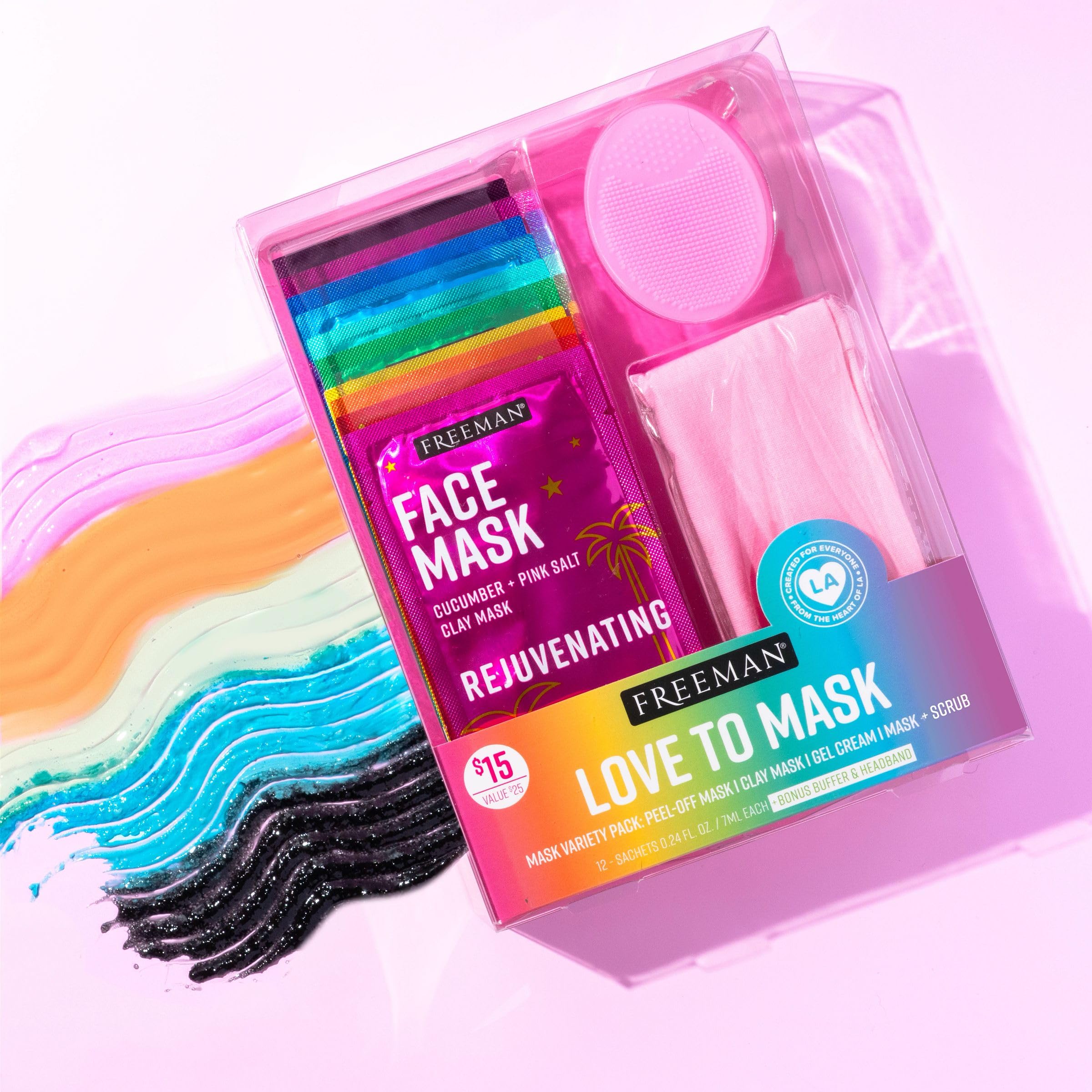Foto 6 pulgar | Set De Mascarillas Faciales Freeman Love To Mask, 14 Unidades, Más Un Bonus - Venta Internacional.