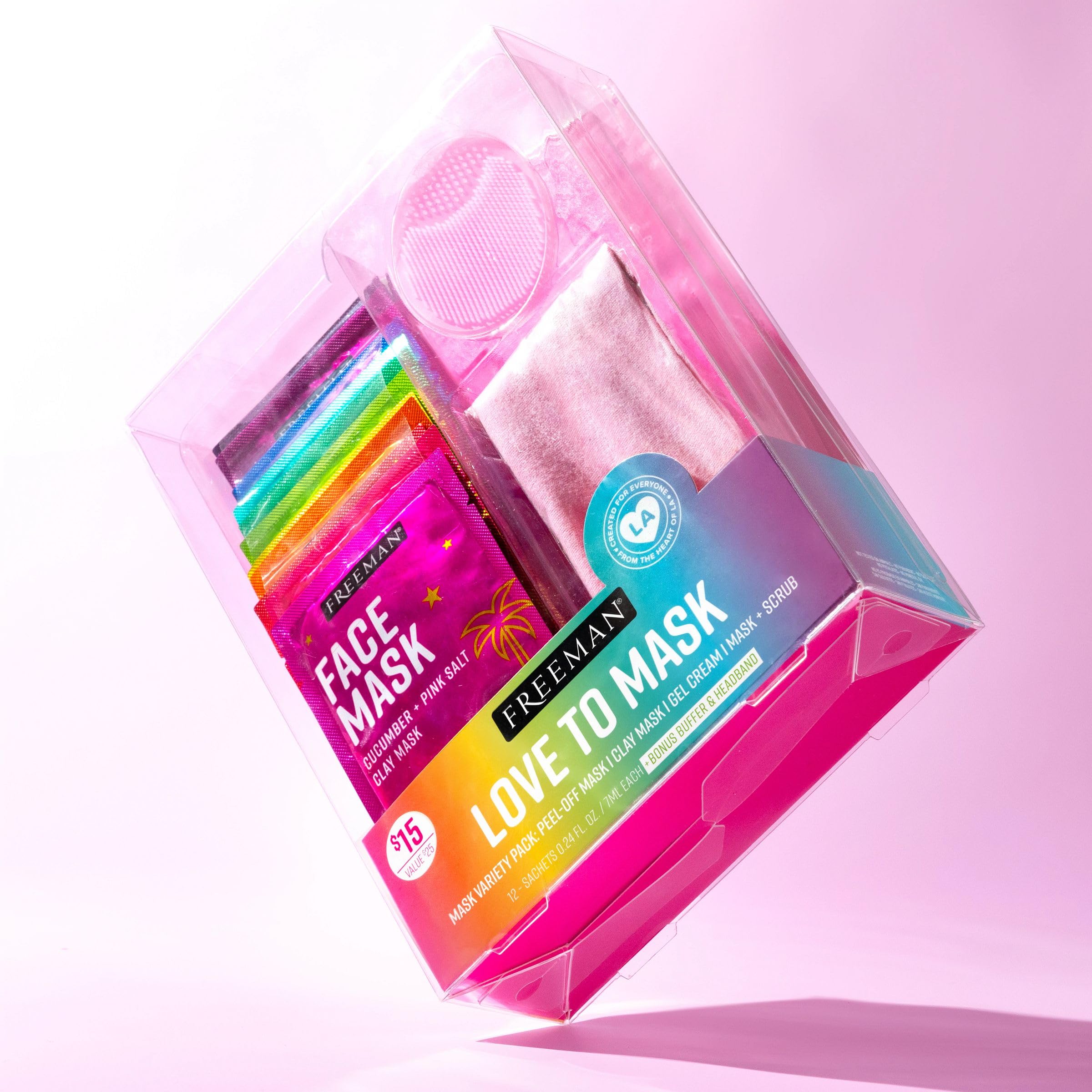 Foto 7 | Set De Mascarillas Faciales Freeman Love To Mask, 14 Unidades, Más Un Bonus - Venta Internacional.