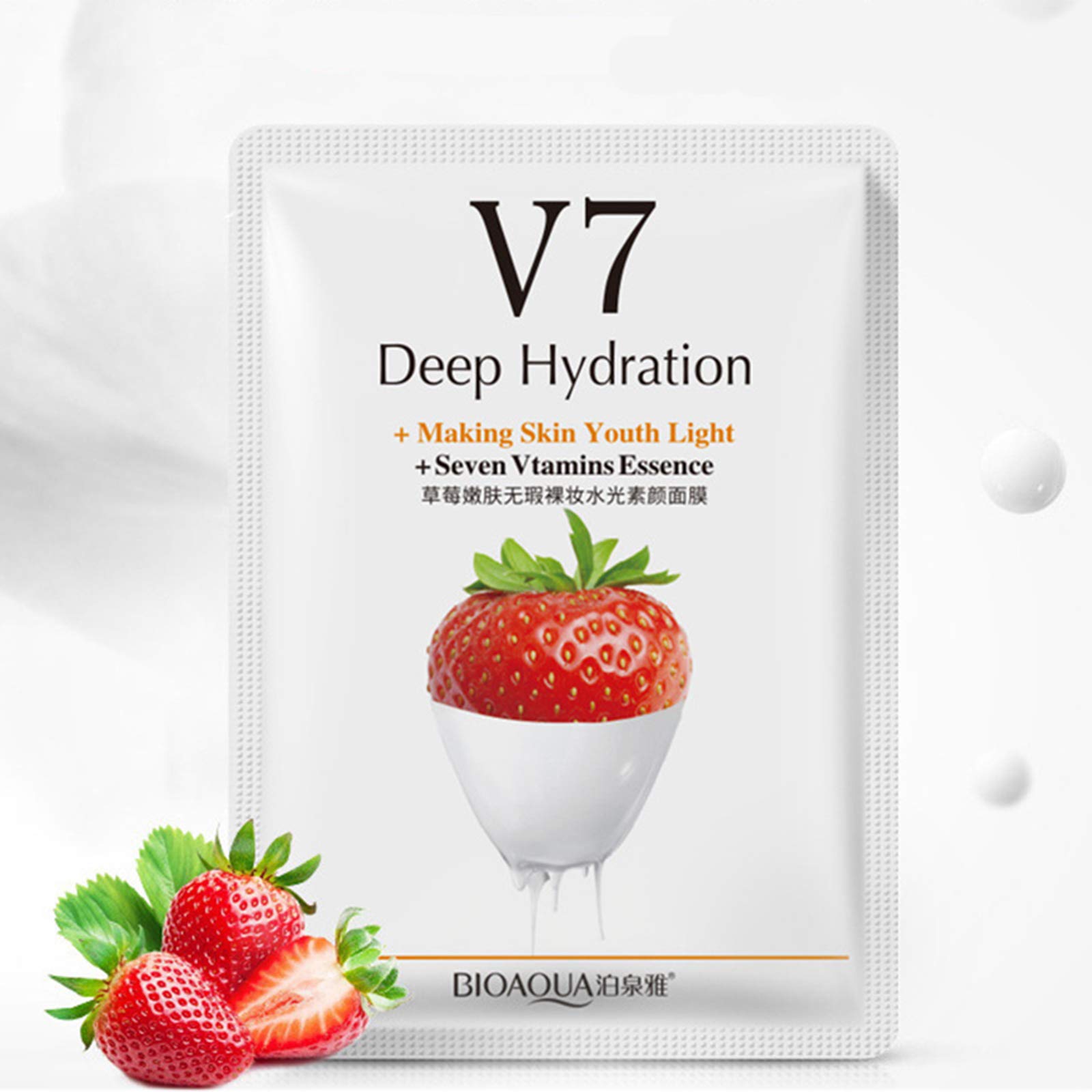 Foto 3 pulgar | Mascarilla Facial Bioaqua V7 De Hidratación Profunda Con 7 Vitaminas 30 G X 8 - Venta Internacional.