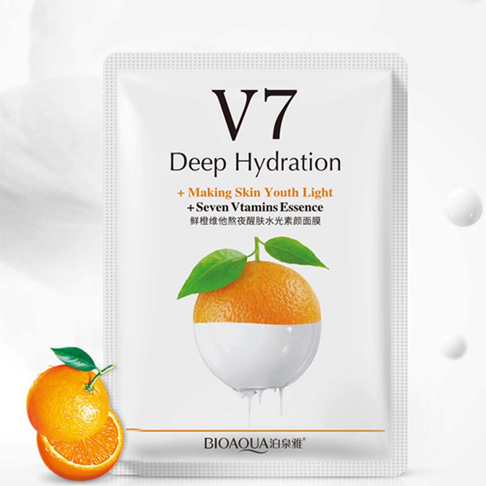 Foto 5 pulgar | Mascarilla Facial Bioaqua V7 De Hidratación Profunda Con 7 Vitaminas 30 G X 8 - Venta Internacional.