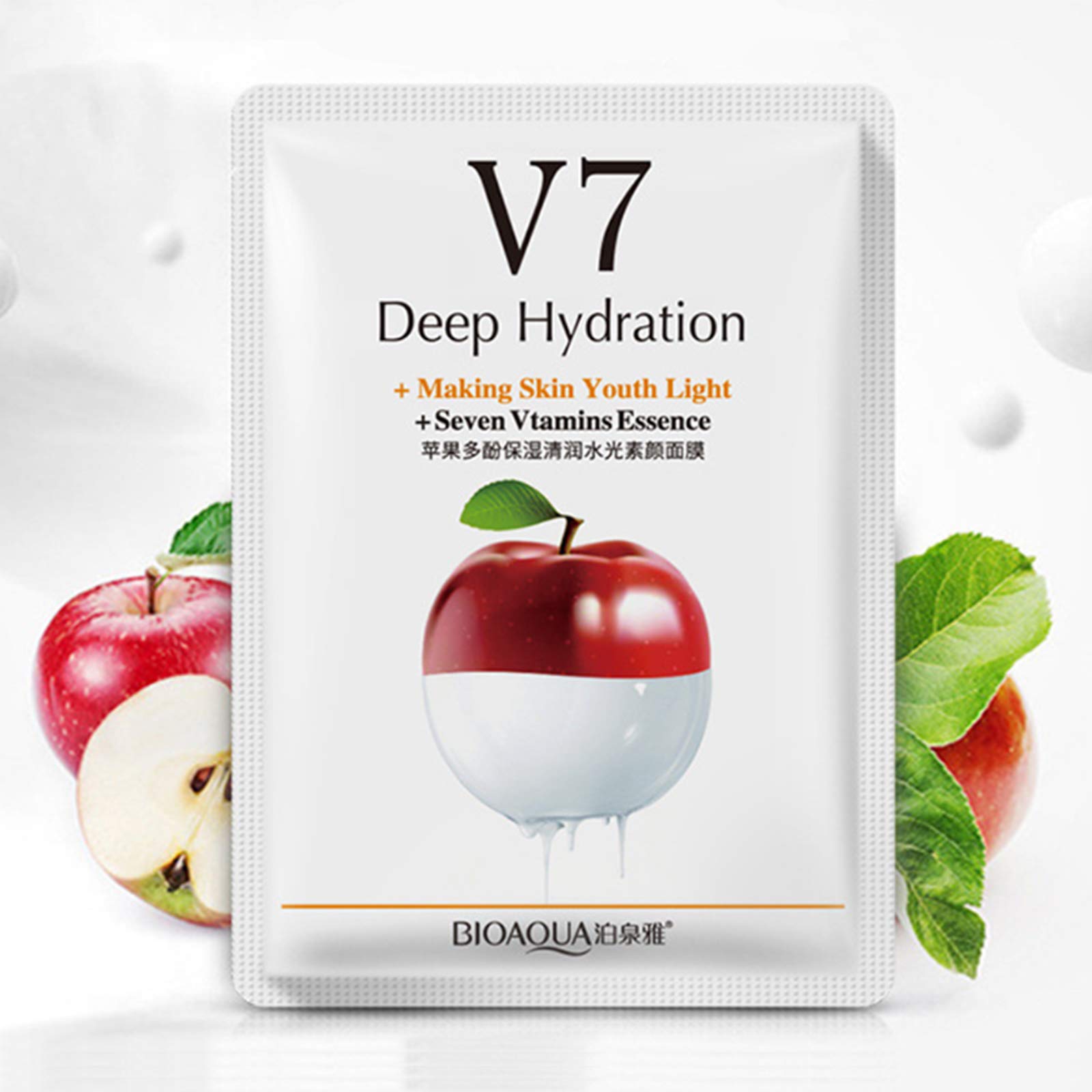 Foto 7 pulgar | Mascarilla Facial Bioaqua V7 De Hidratación Profunda Con 7 Vitaminas 30 G X 8 - Venta Internacional.
