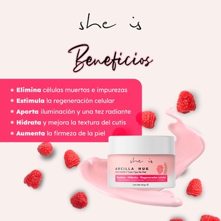 Foto 3 | Mascarilla Facial She Is Skincare Arcilla Hug 100 g