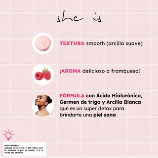 Foto 4 | Mascarilla Facial She Is Skincare Arcilla Hug 100 g