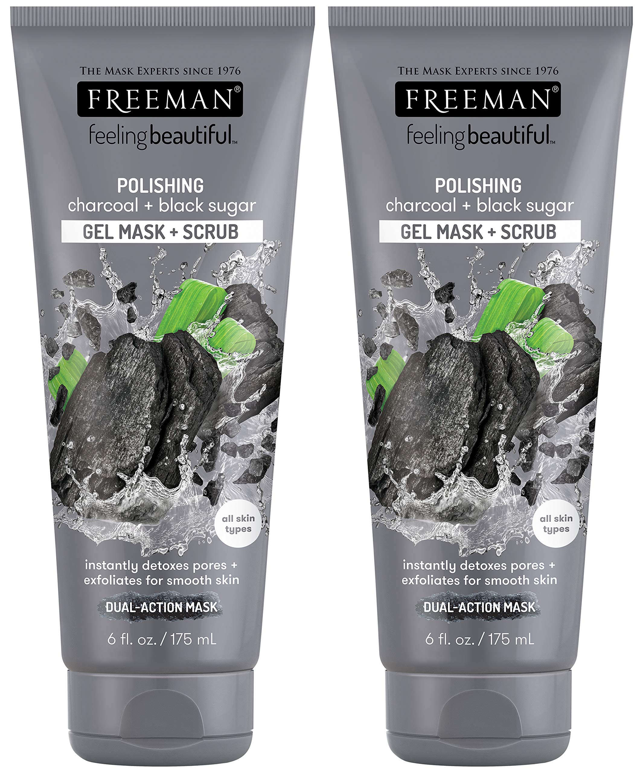 Foto 2 pulgar | Mascarilla y Exfoliante Gel Freeman Feeling Beautiful Charcoal 180 Ml - Venta Internacional