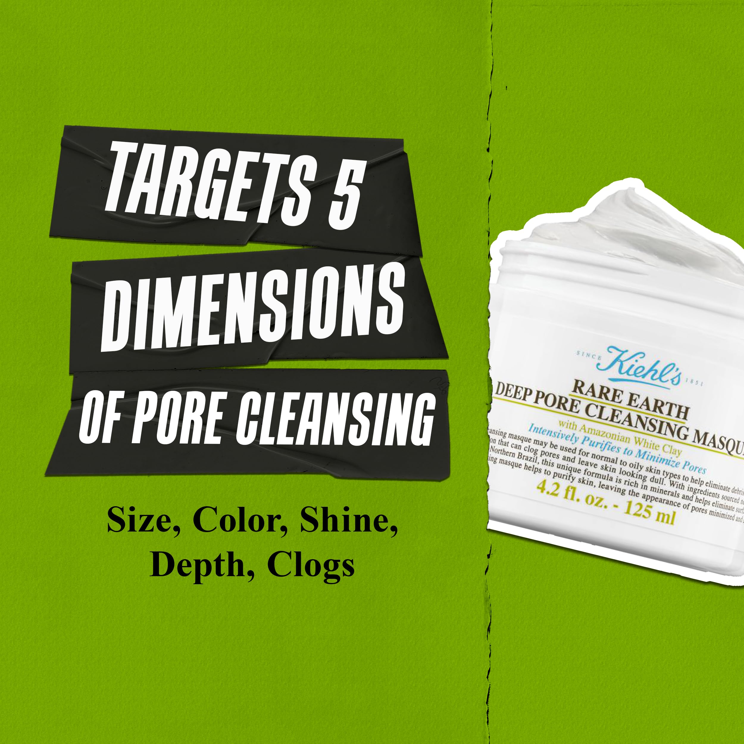 Foto 5 pulgar | Mascarilla Facial Kiehl's Rare Earth Deep Pore Cleansing 28 Ml - Venta Internacional.