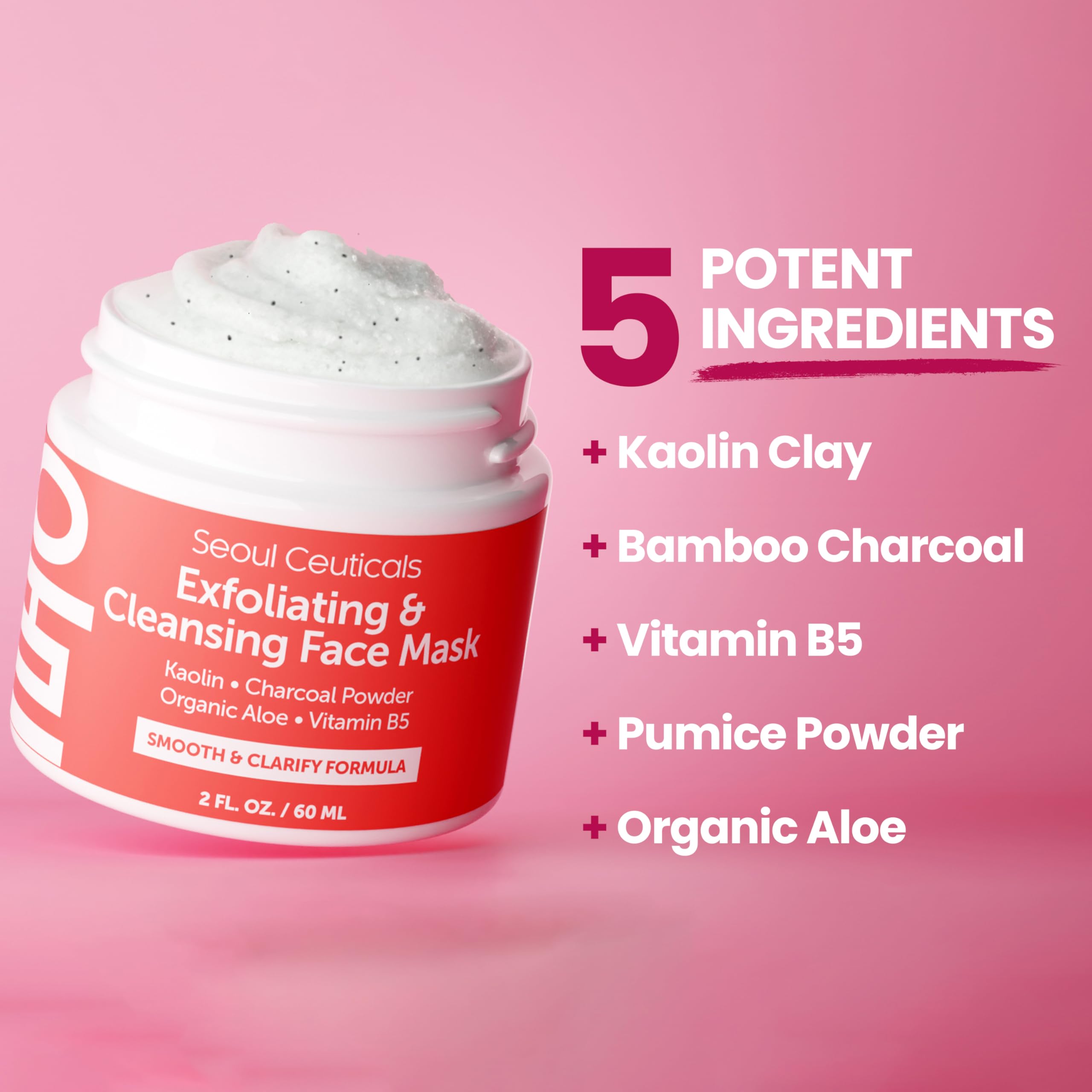 Foto 3 pulgar | Mascarilla Exfoliante Seoulceuticals Face Scrub 60 Ml Con Arcilla De Caolín - Venta Internacional.