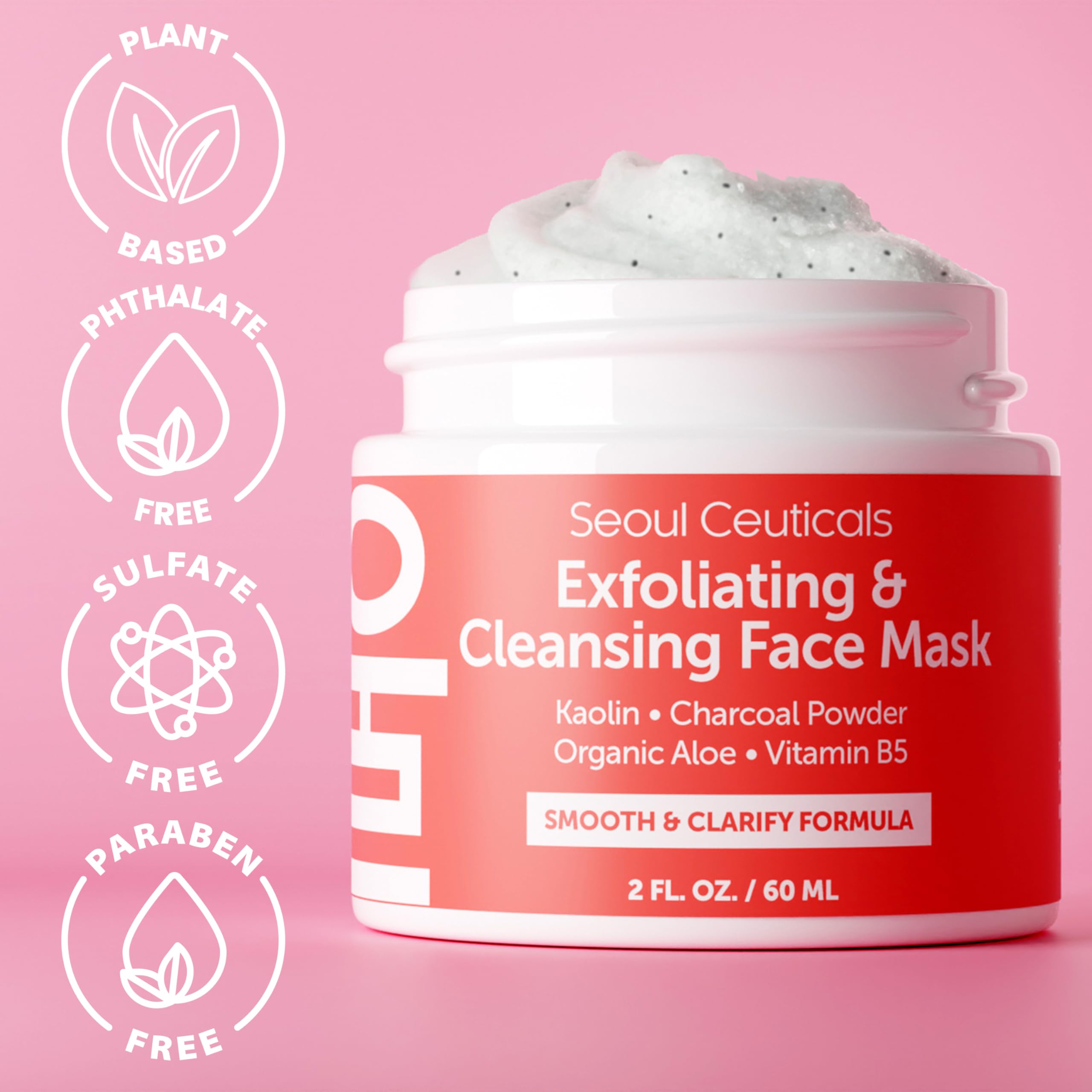 Foto 7 pulgar | Mascarilla Exfoliante Seoulceuticals Face Scrub 60 Ml Con Arcilla De Caolín - Venta Internacional.