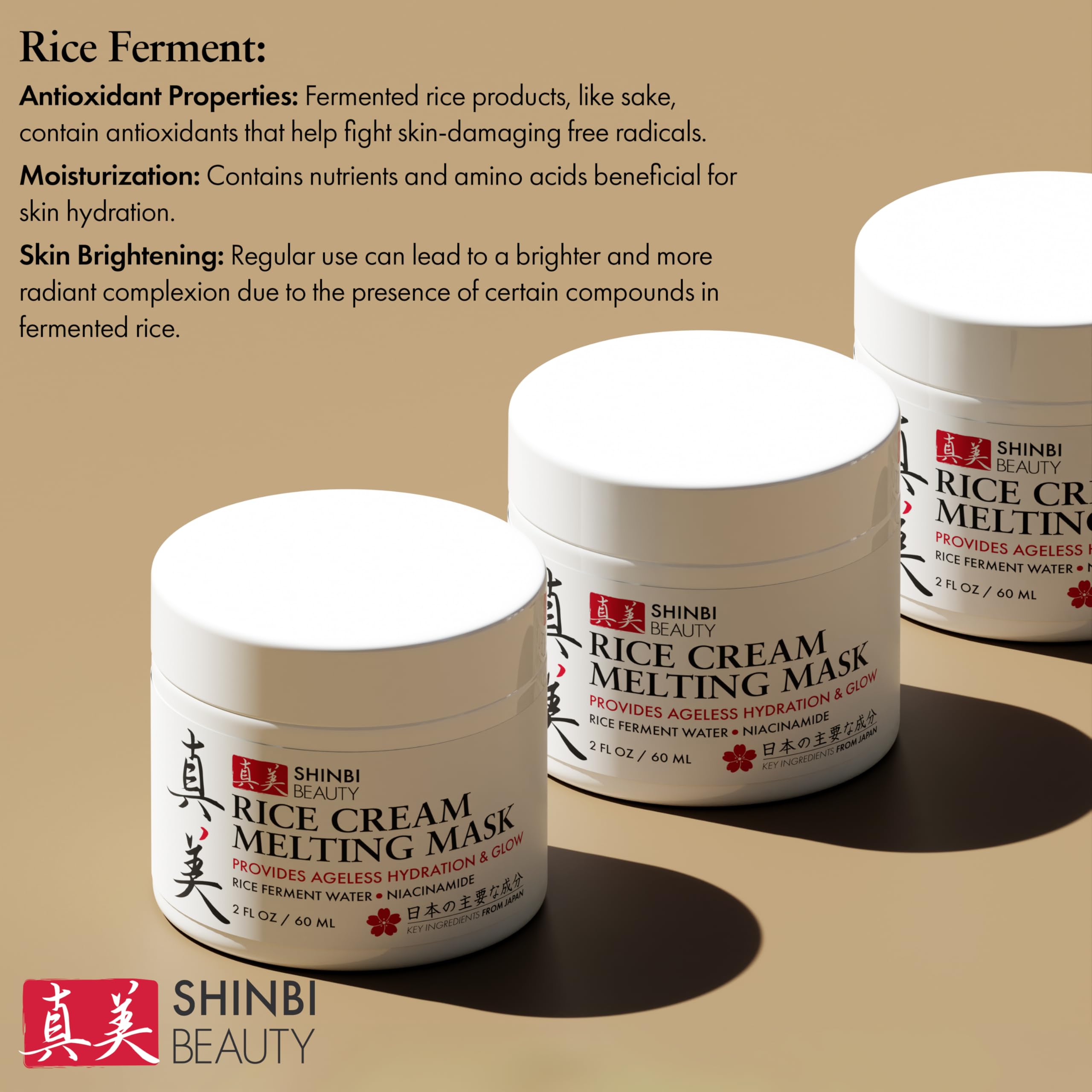 Foto 6 pulgar | Mascarilla Facial Shinbi Beauty, Arroz Japonés, 30 Ml, Antienvejecimiento - Venta Internacional.